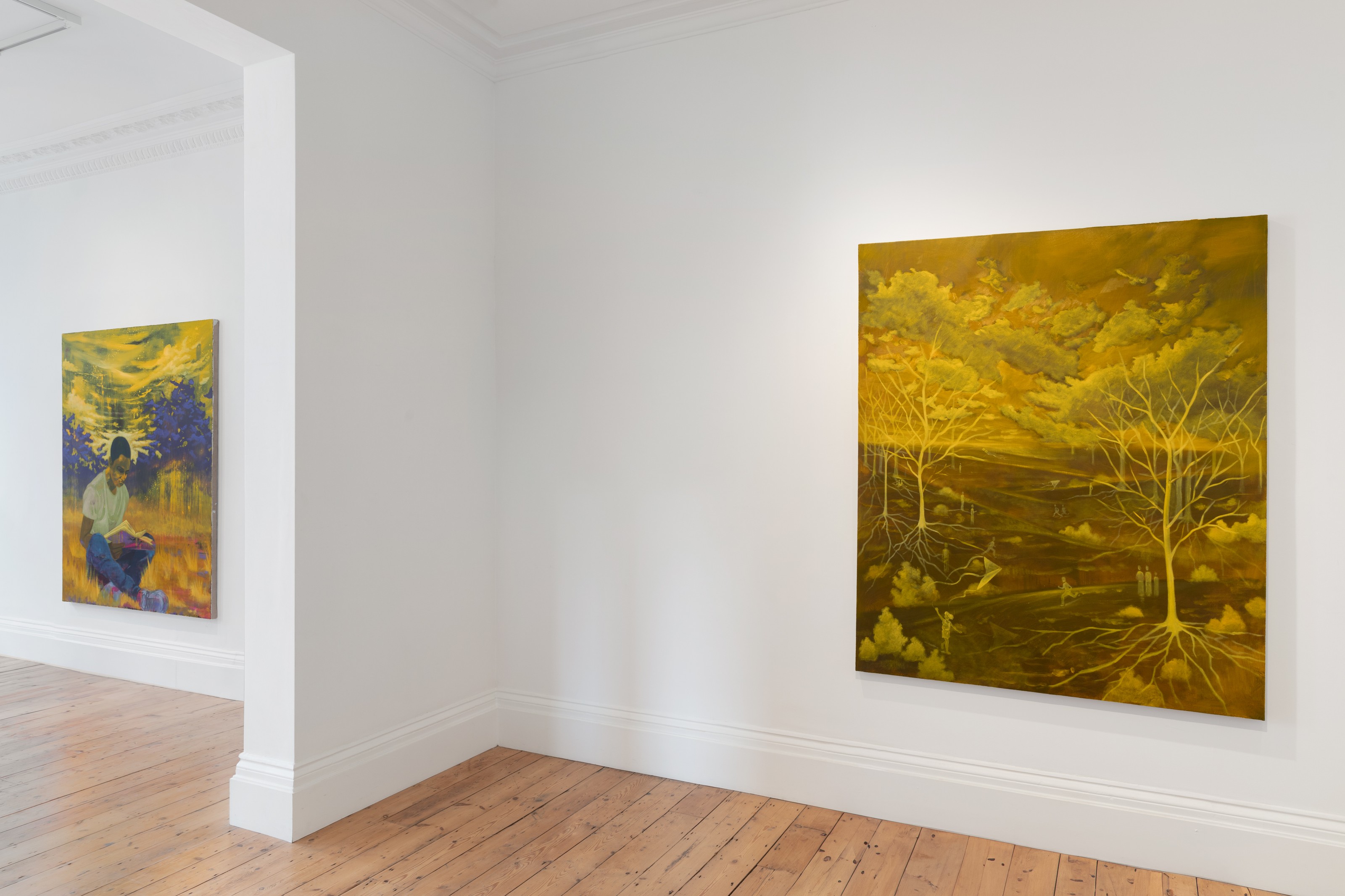 Installation view of Dominic Chambers at Lehmann Maupin London
