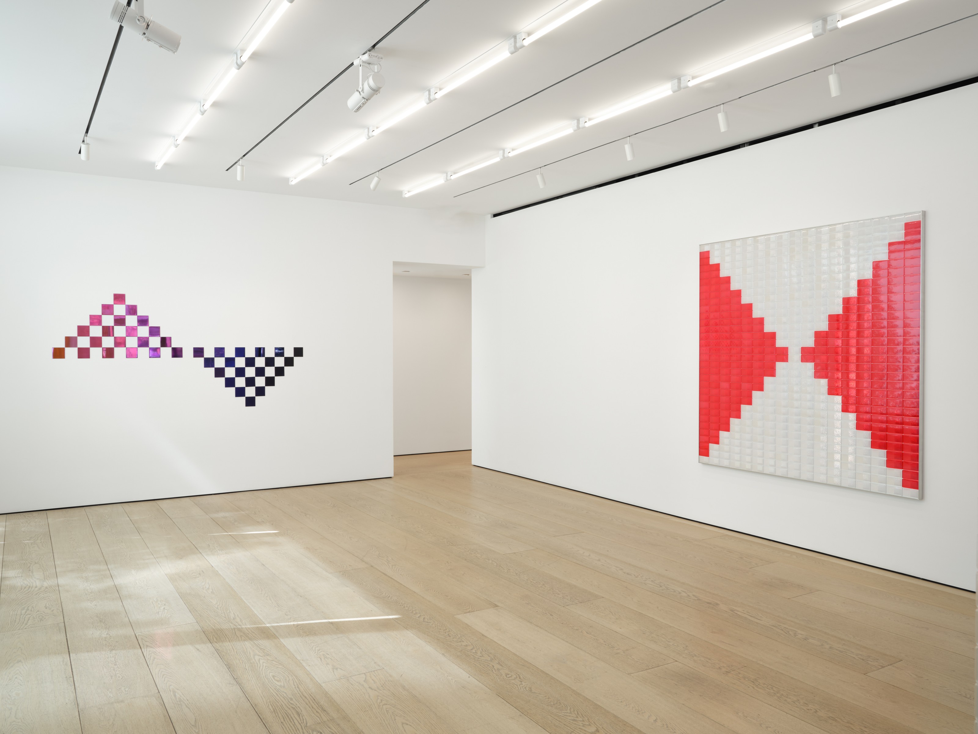 Installation view of Rana Begum at Lehmann Maupin New York