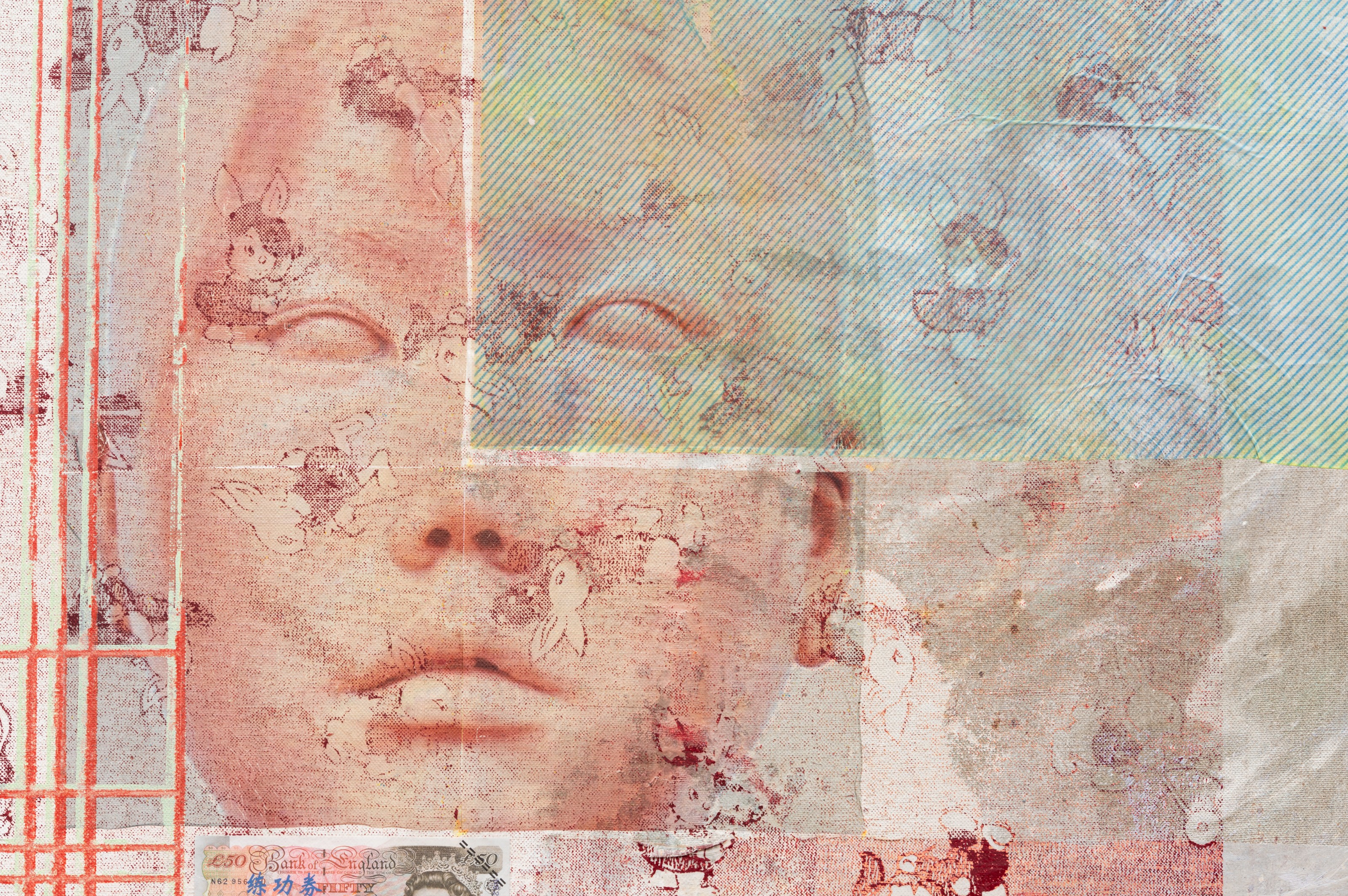 Detail of painting by Mandy El-Sayegh