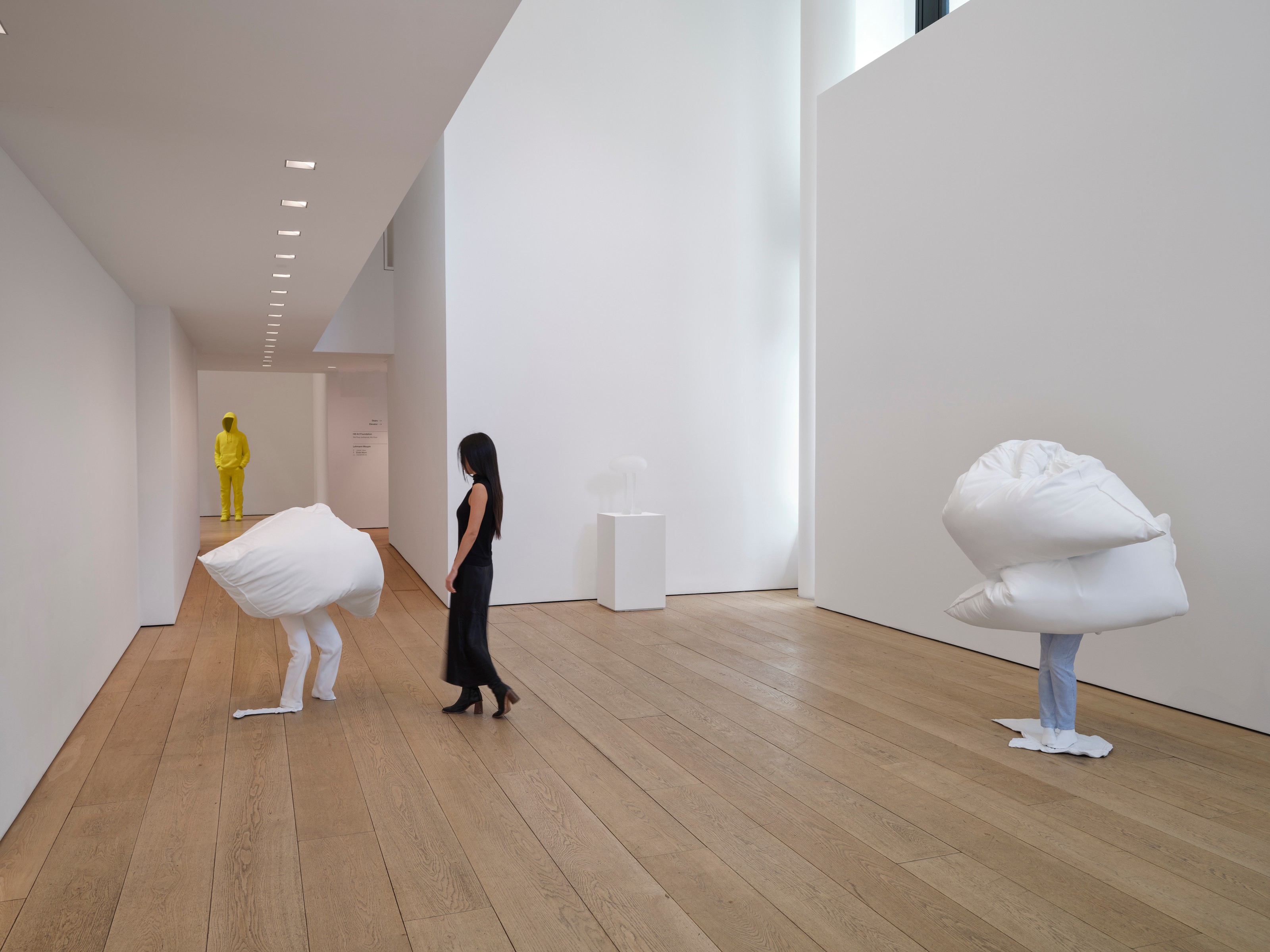 Installation view of Erwin Wurm at Lehmann Maupin New York