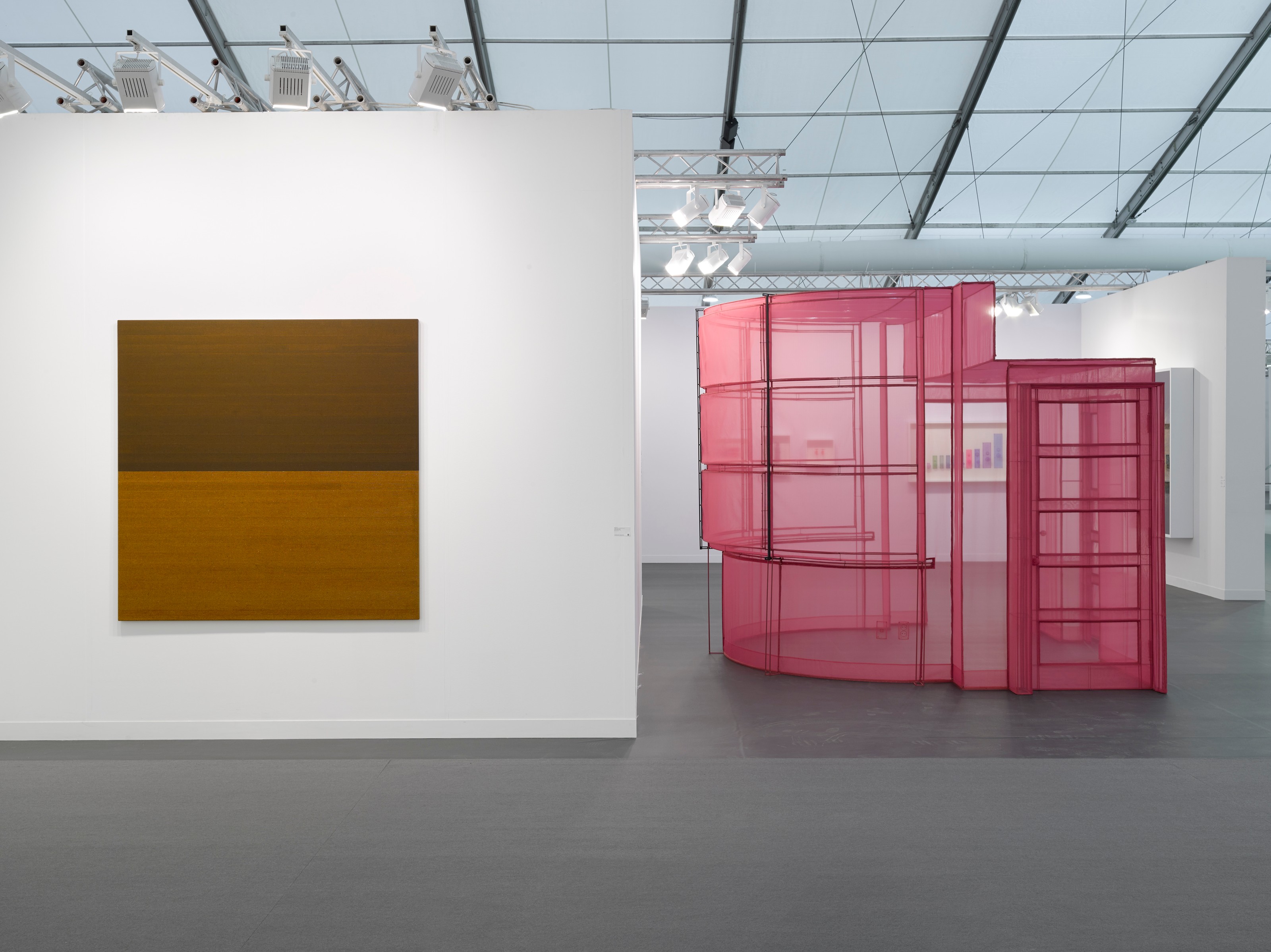 Installation view of Lehmann Maupin, Booth F04 at Frieze London