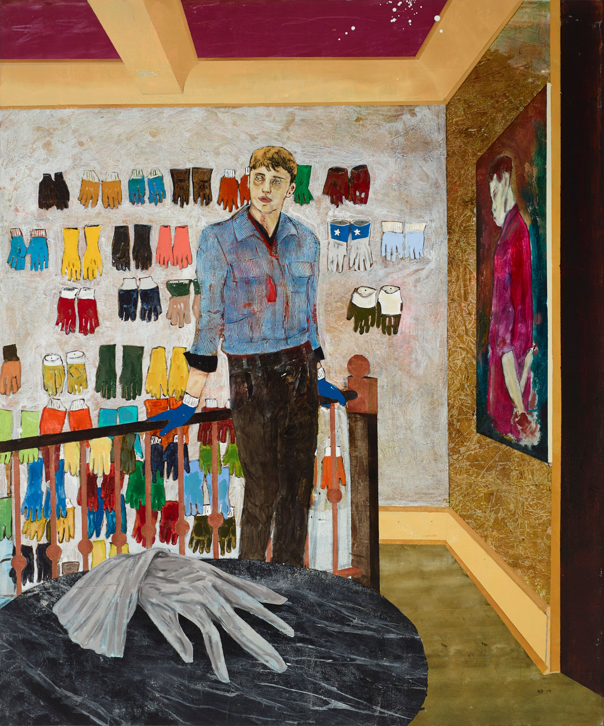 Painting by Hernan Bas