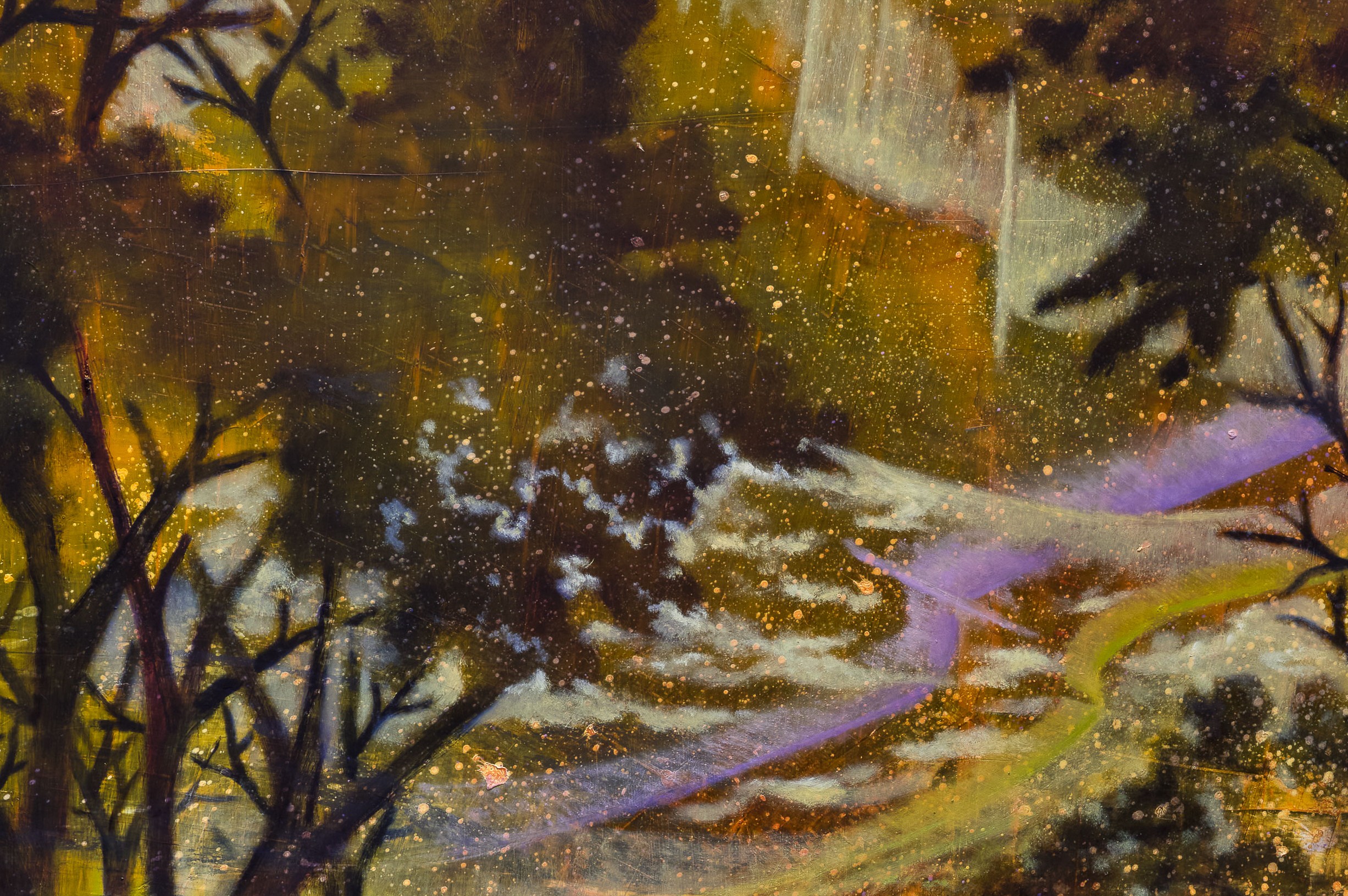 Detail of painting by Dominic Chambers