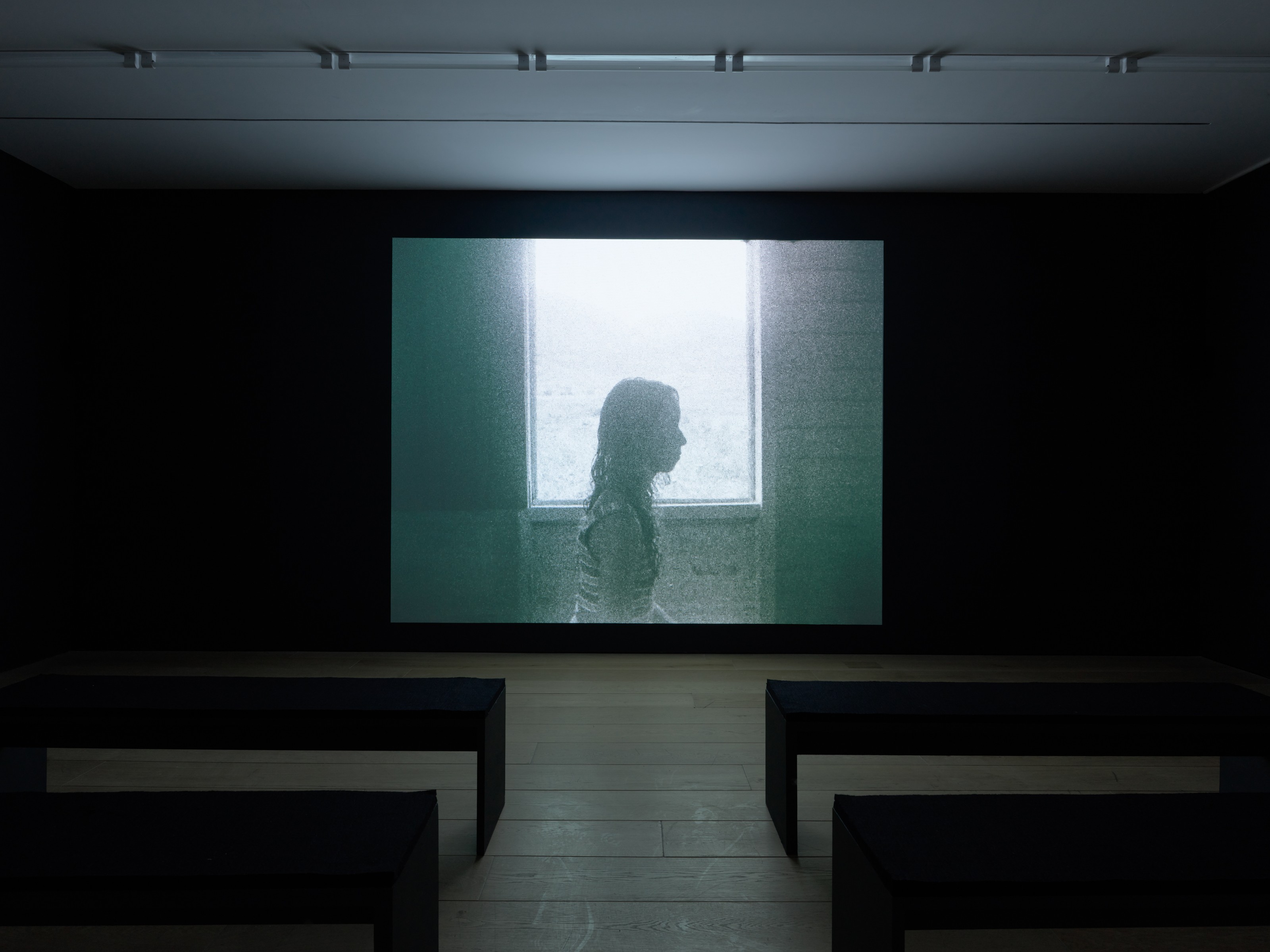 Installation view of Teresita Fernández at Lehmann Maupin New York