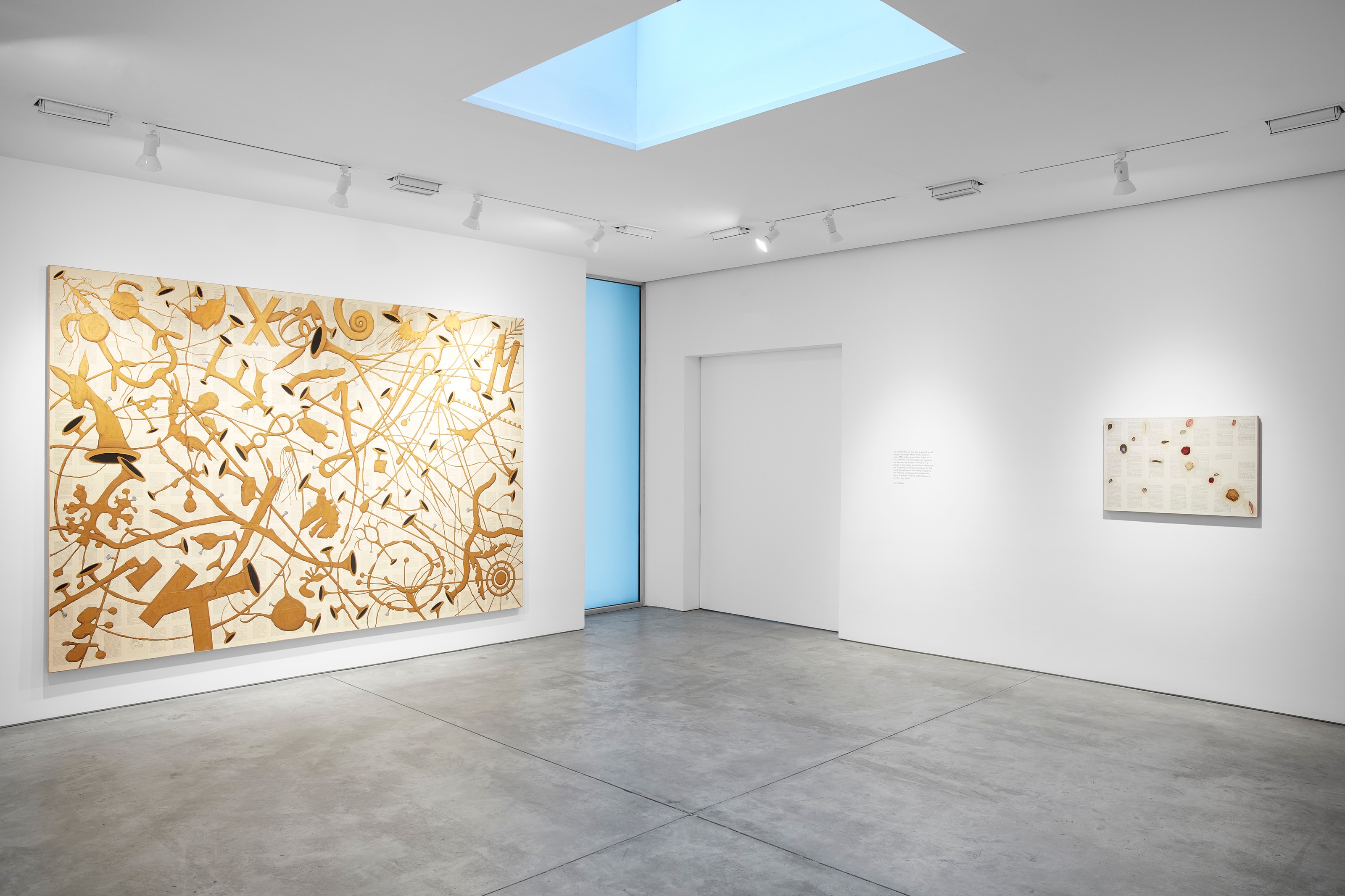 Installation view of Workshop at Lehmann Maupin New York