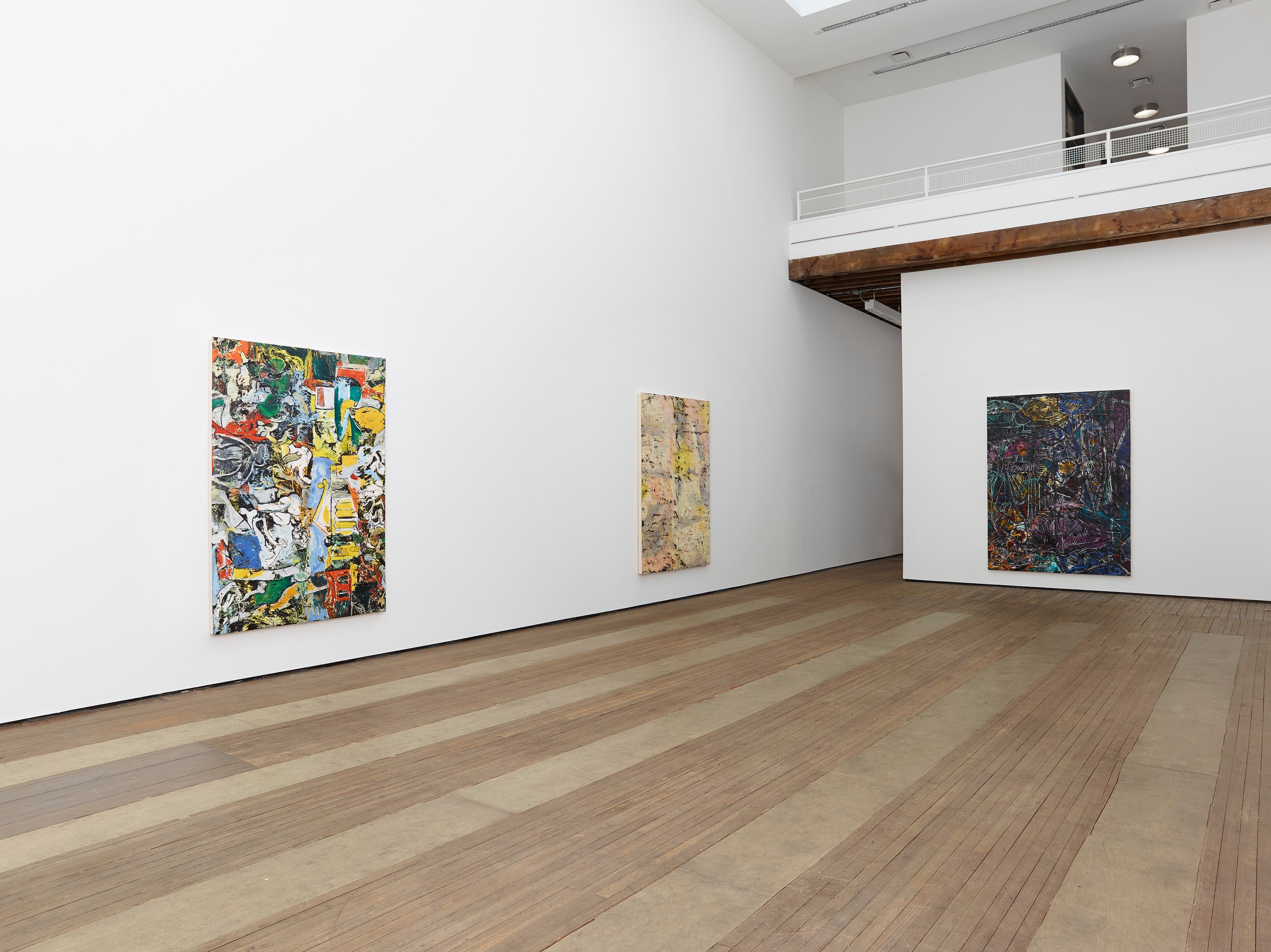 Installation view of New Paintings at Lehmann Maupin New York