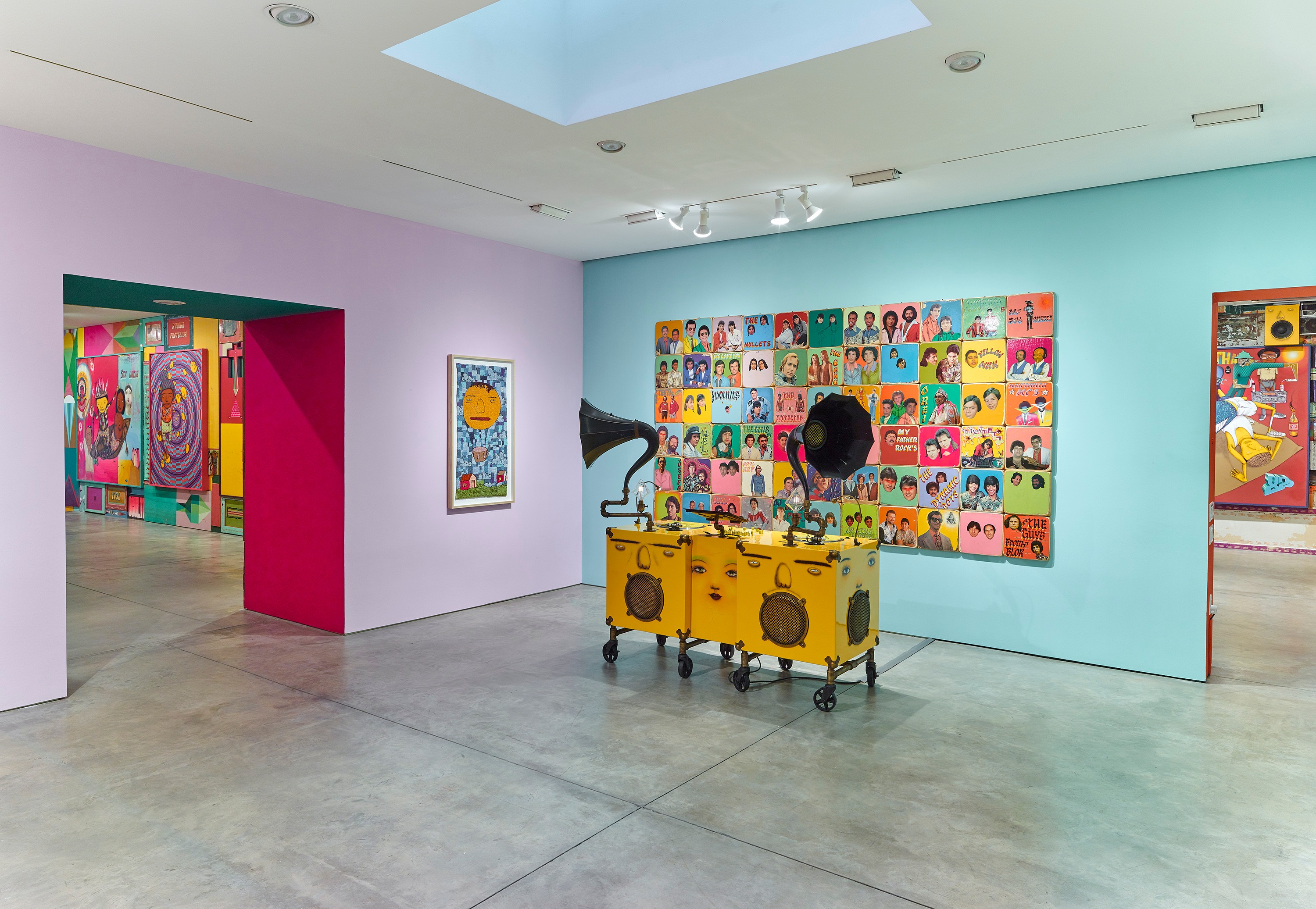 Installation view of OSGEMEOS at Lehmann Maupin New York