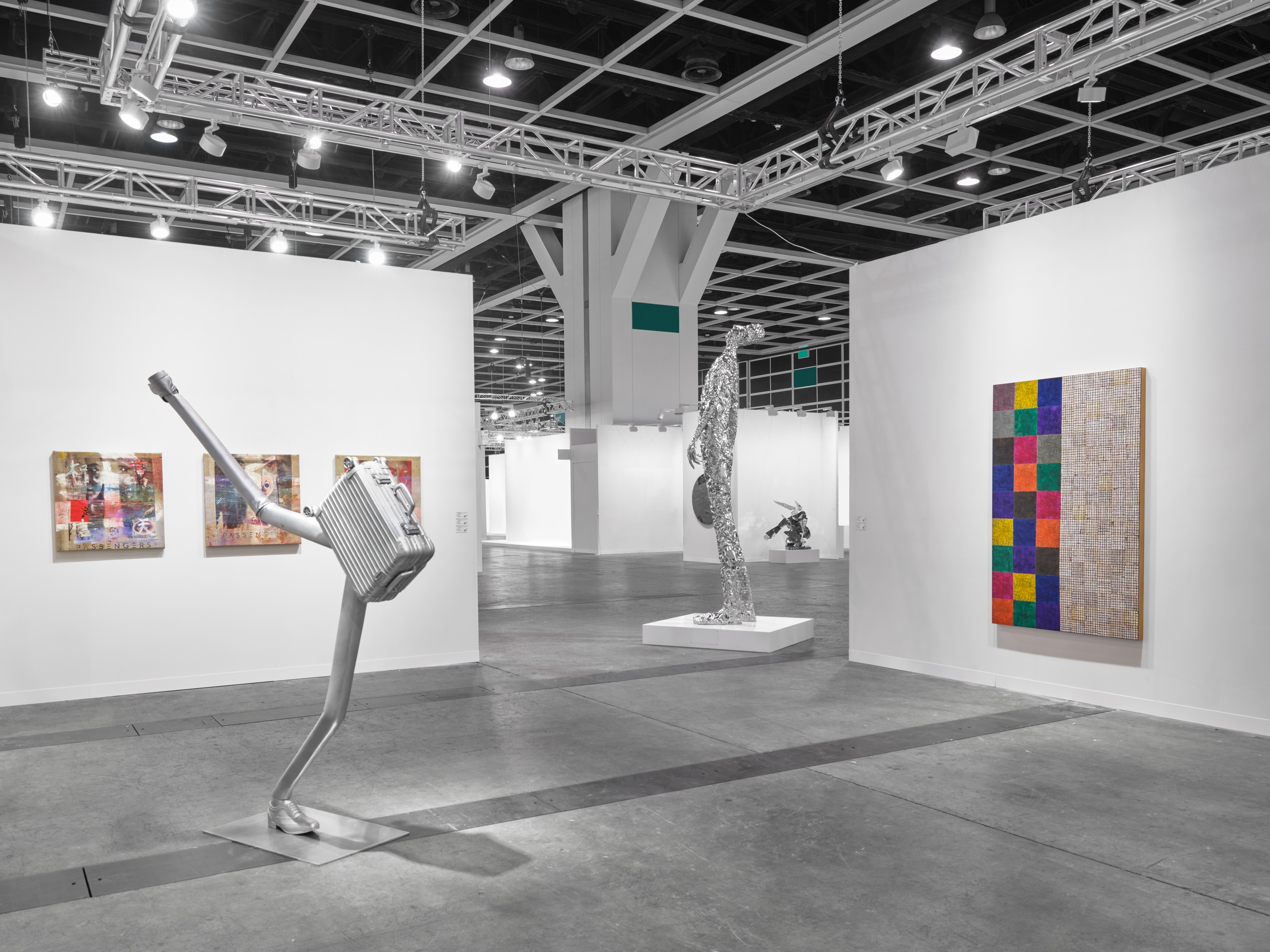 Installation view of Lehmann Maupin, Booth 1C17 at Art Basel Hong Kong
