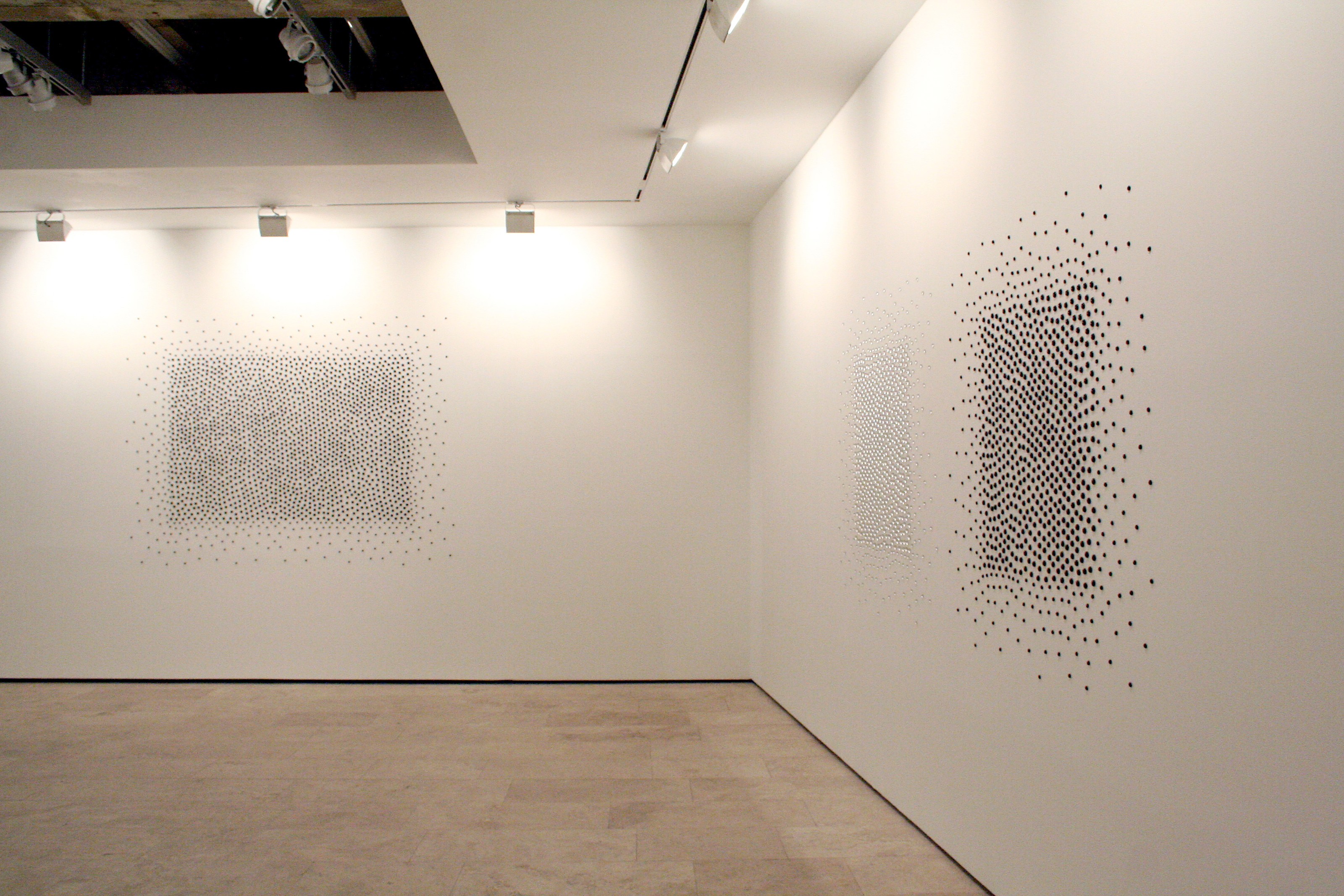 Installation view of Teresita Fernández at Lehmann Maupin New York