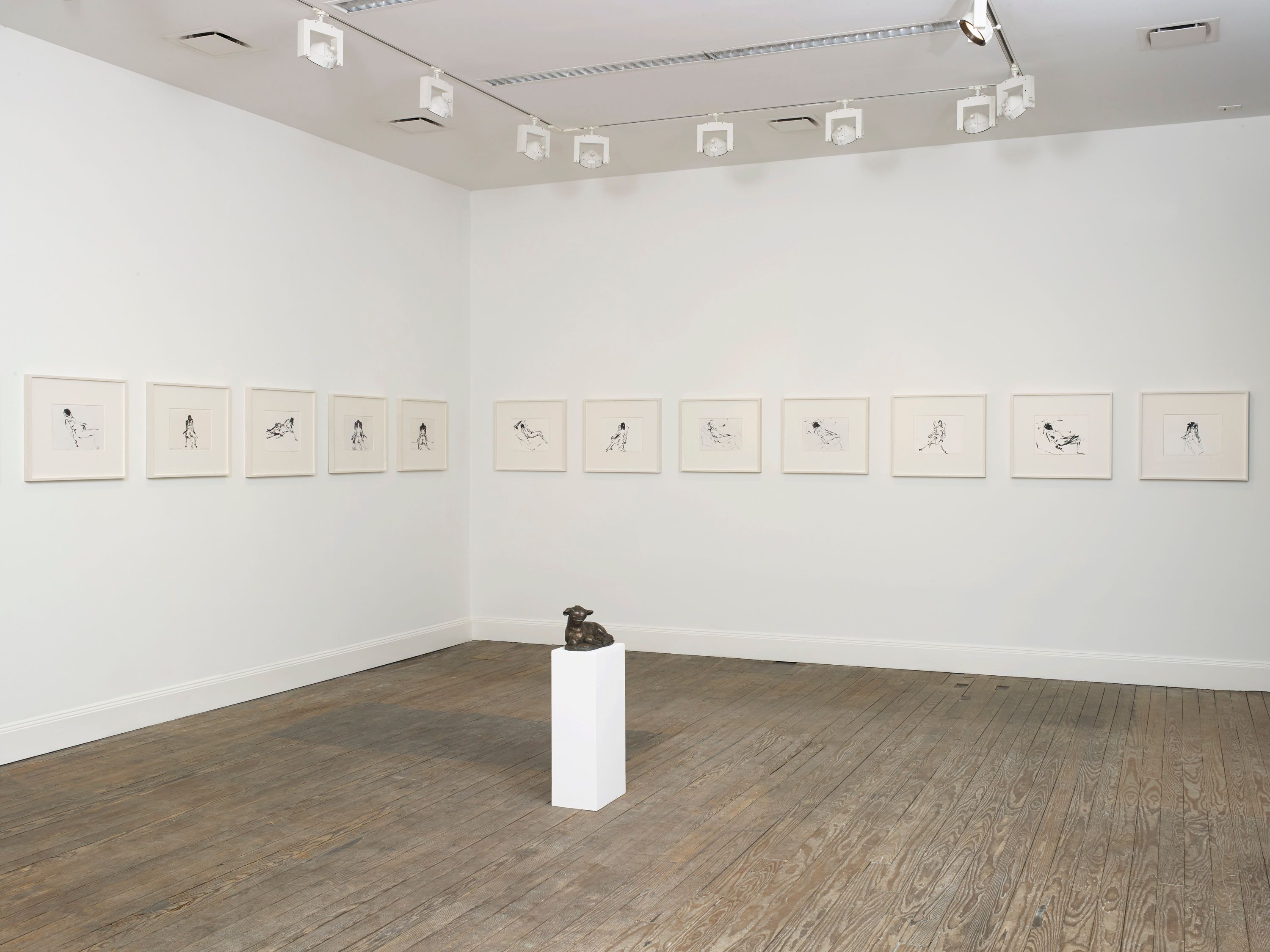 Installation view of I Followed You To The Sun at Lehmann Maupin New York