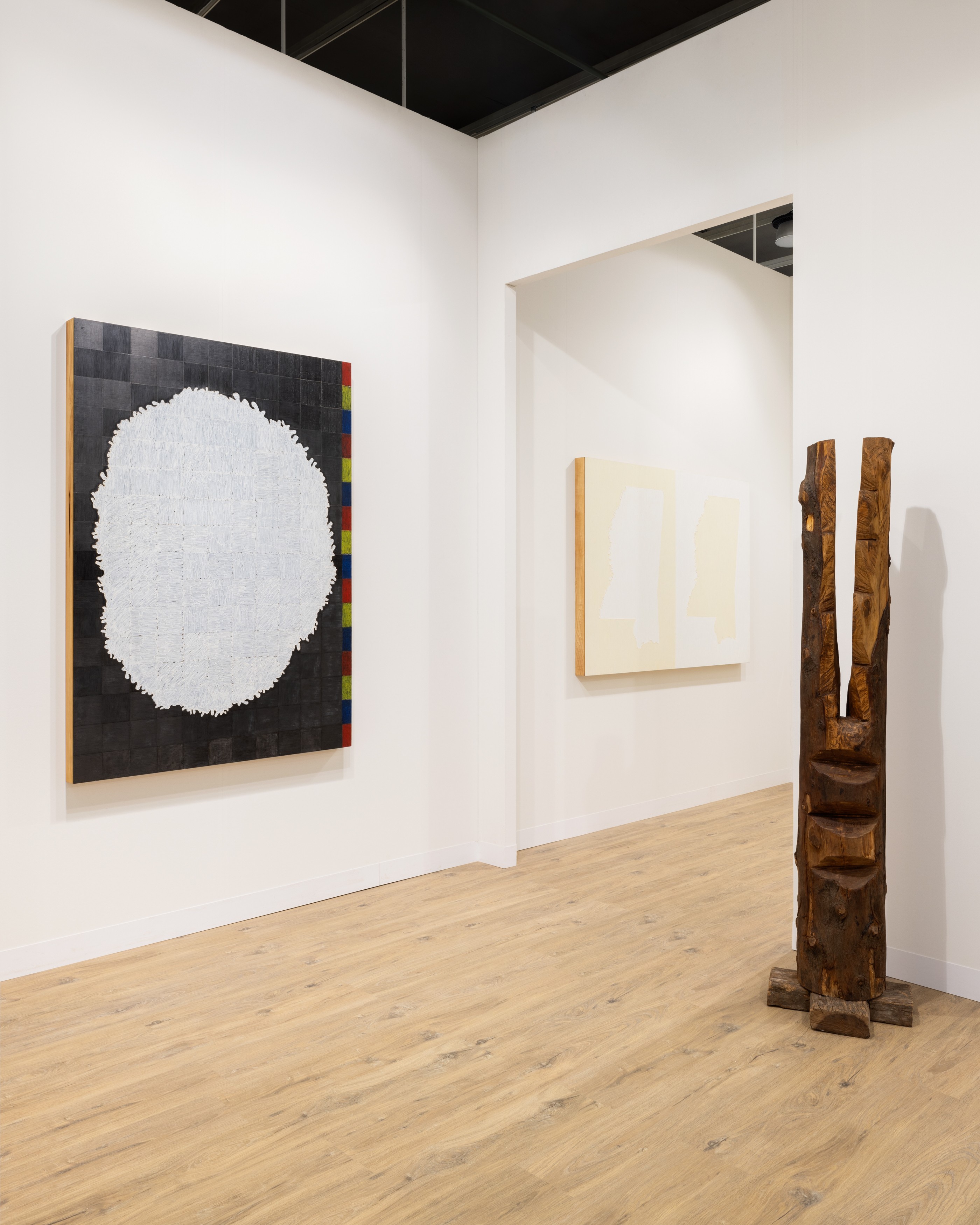 Installation view of Lehmann Maupin, Booth K15 at Art Basel