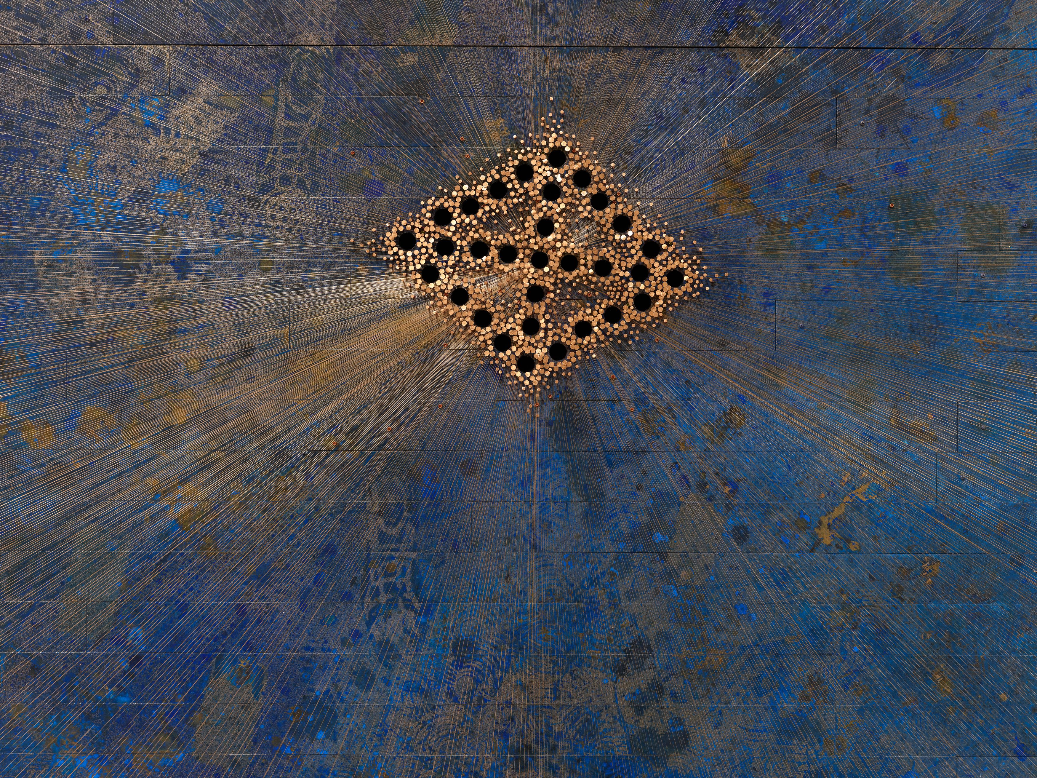 Detail of wall work by Nari Ward