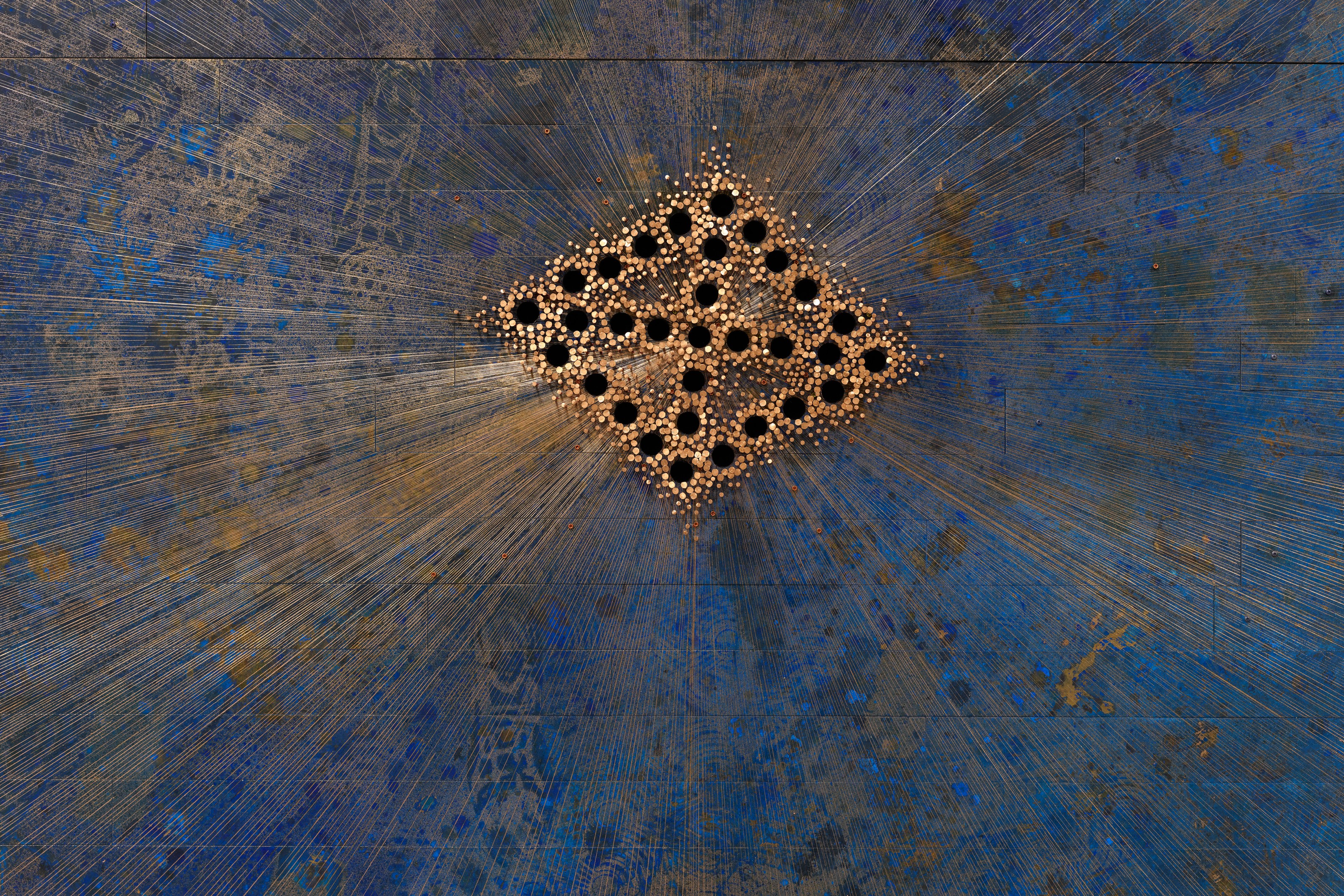 Detail of wall work by Nari Ward