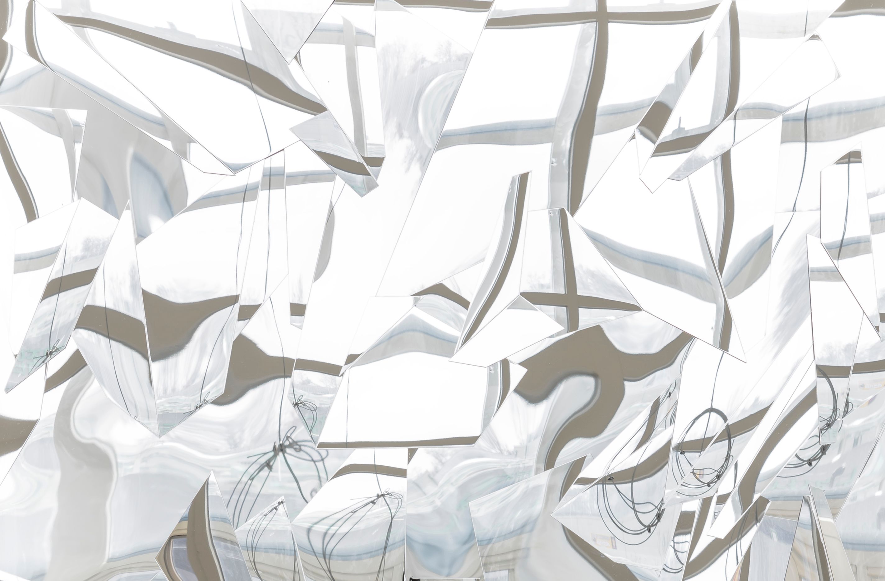 Detail of wall work by Lee Bul