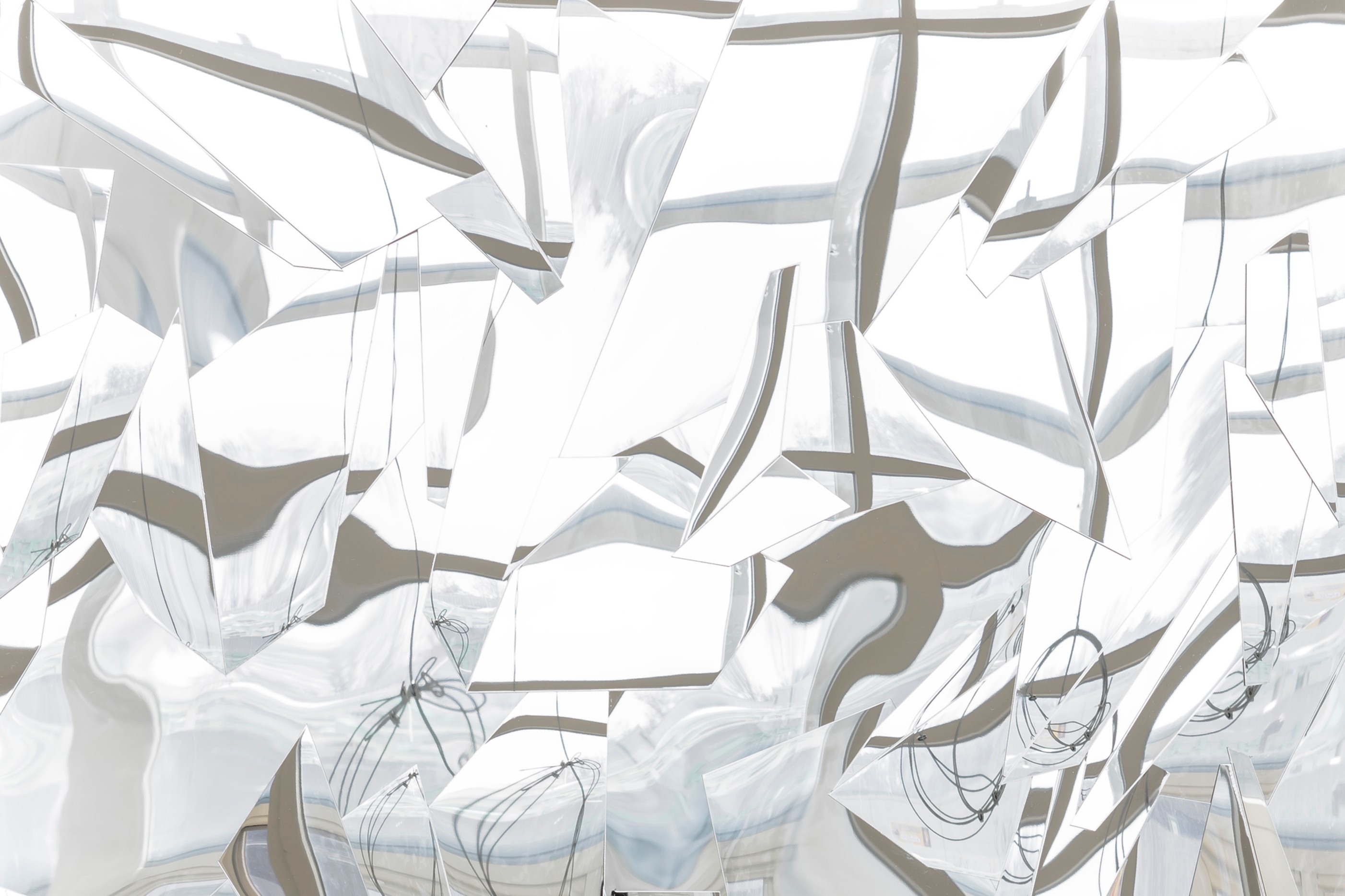 Detail of wall work by Lee Bul