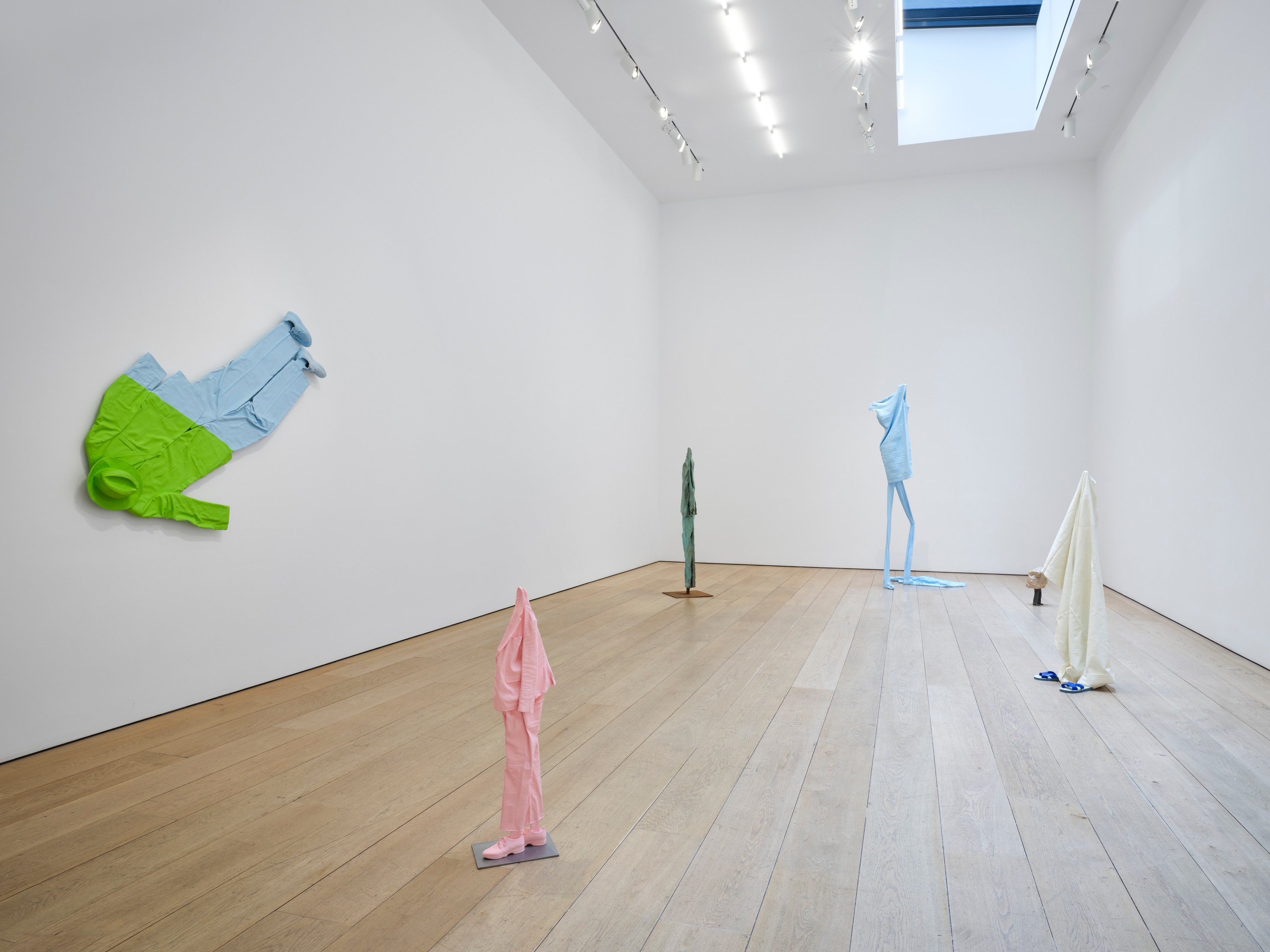 Installation view of Erwin Wurm at Lehmann Maupin New York