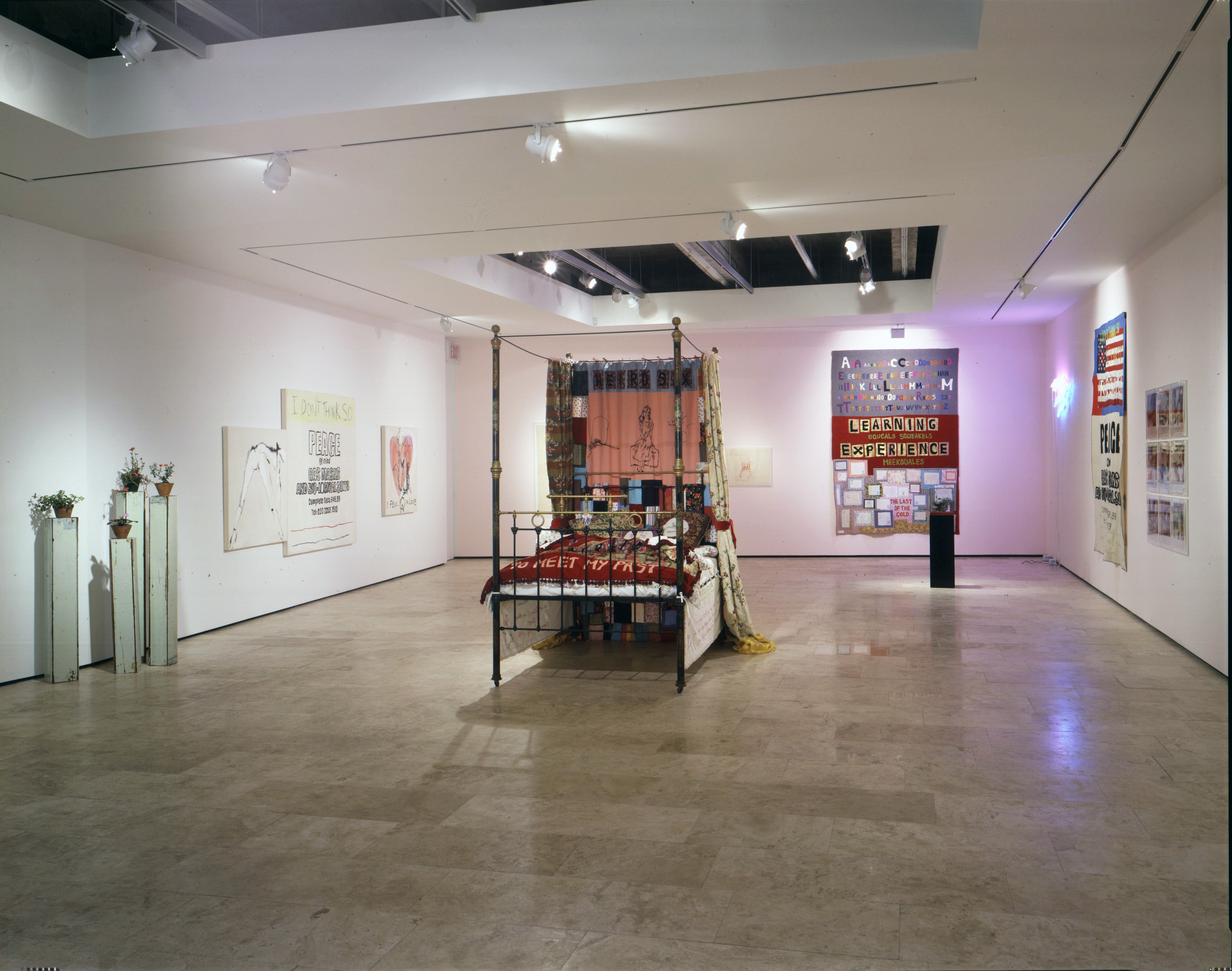 Installation view of I Think It's in My Head at Lehmann Maupin New York