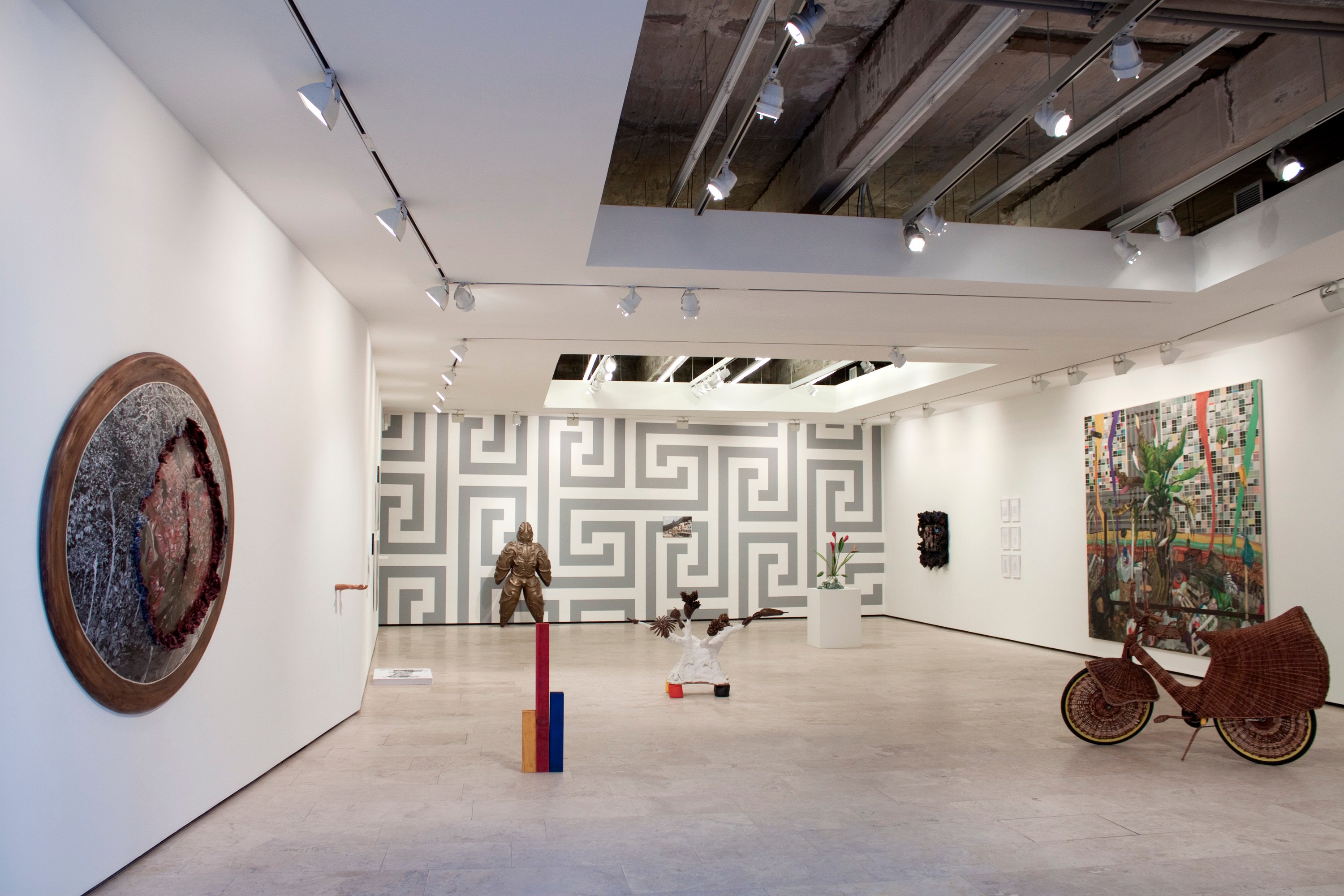 Installation view of Law of the Jungle at Lehmann Maupin New York