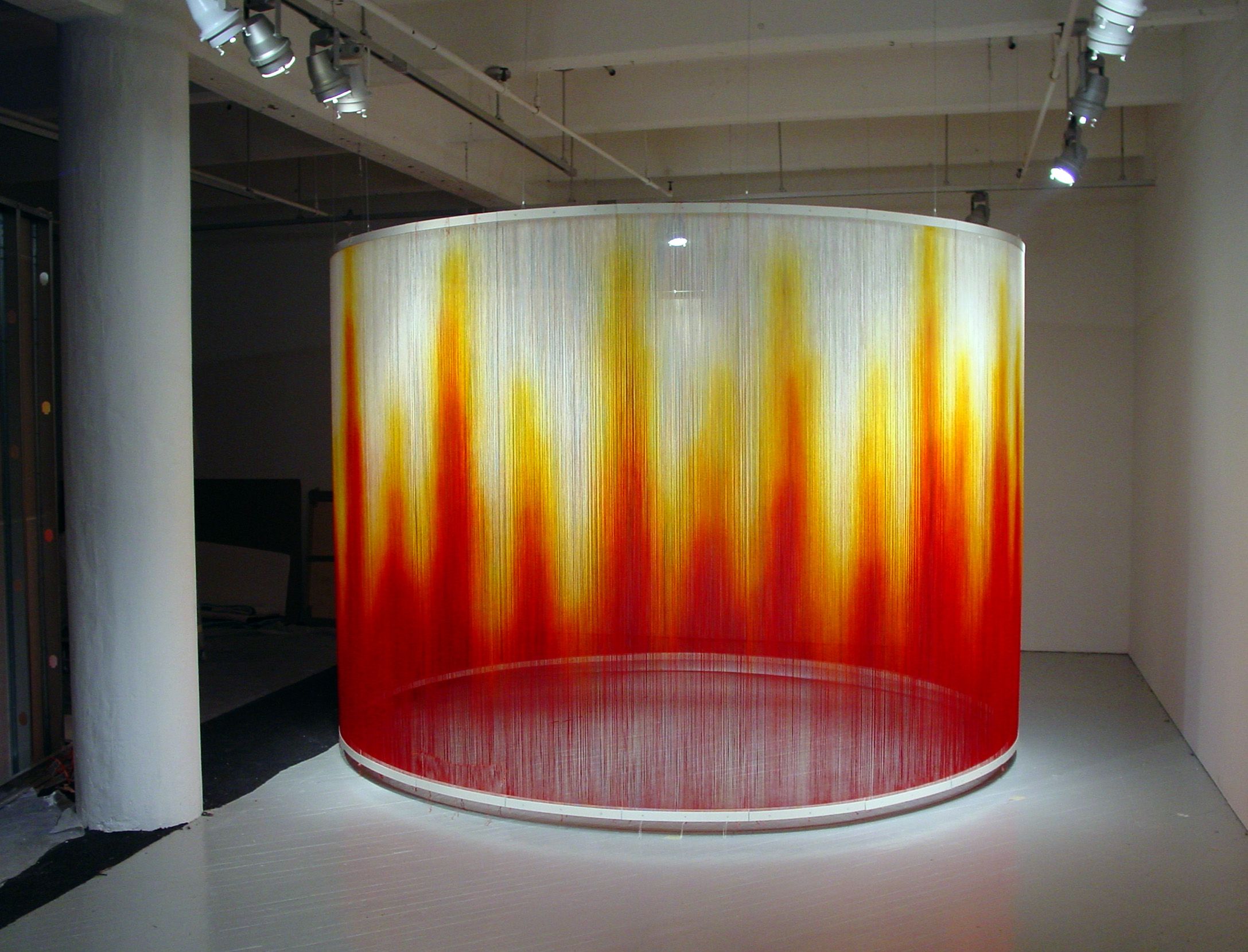 Installation view of Fire by Teresita Fernández