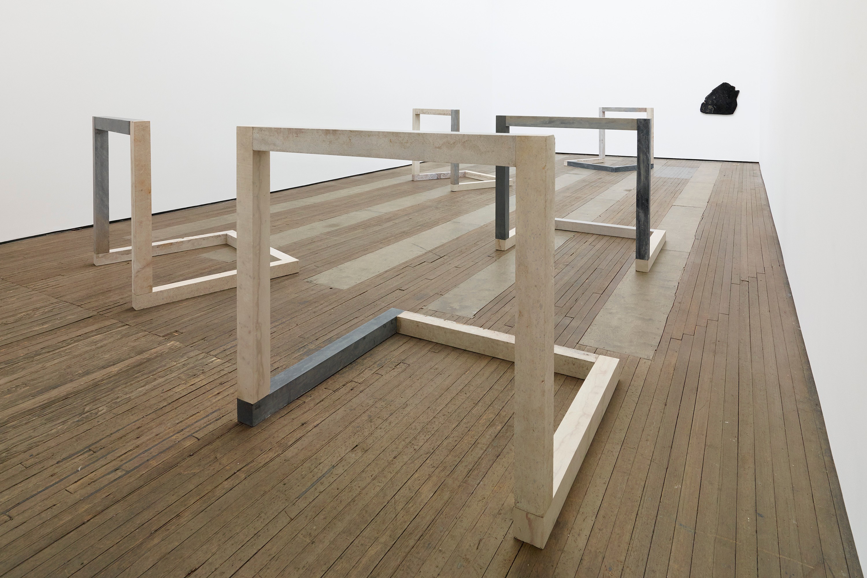 Installation view of Anya Gallaccio at Lehmann Maupin New York