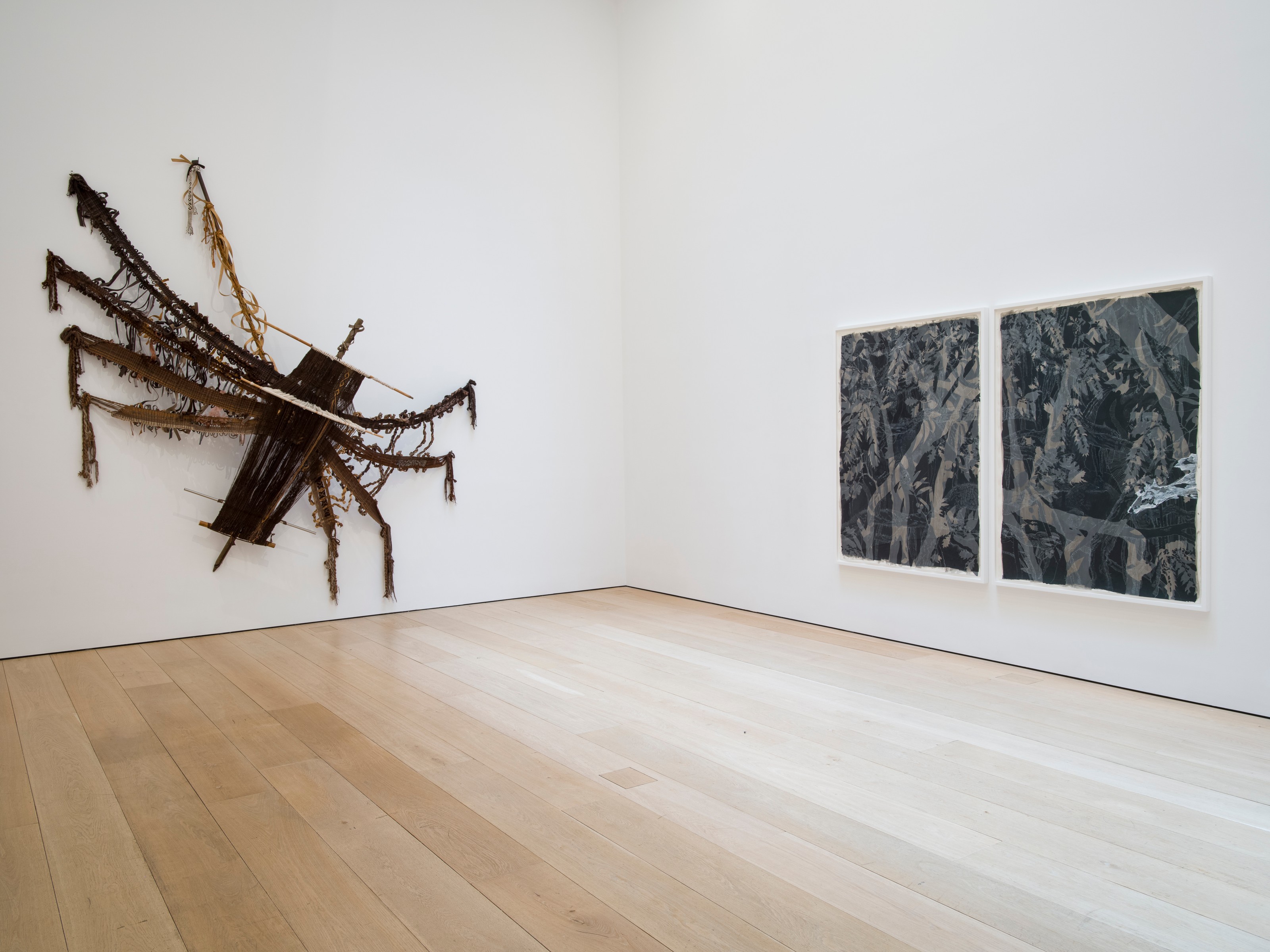 Installation view of Eyes of the Skin at Lehmann Maupin New York