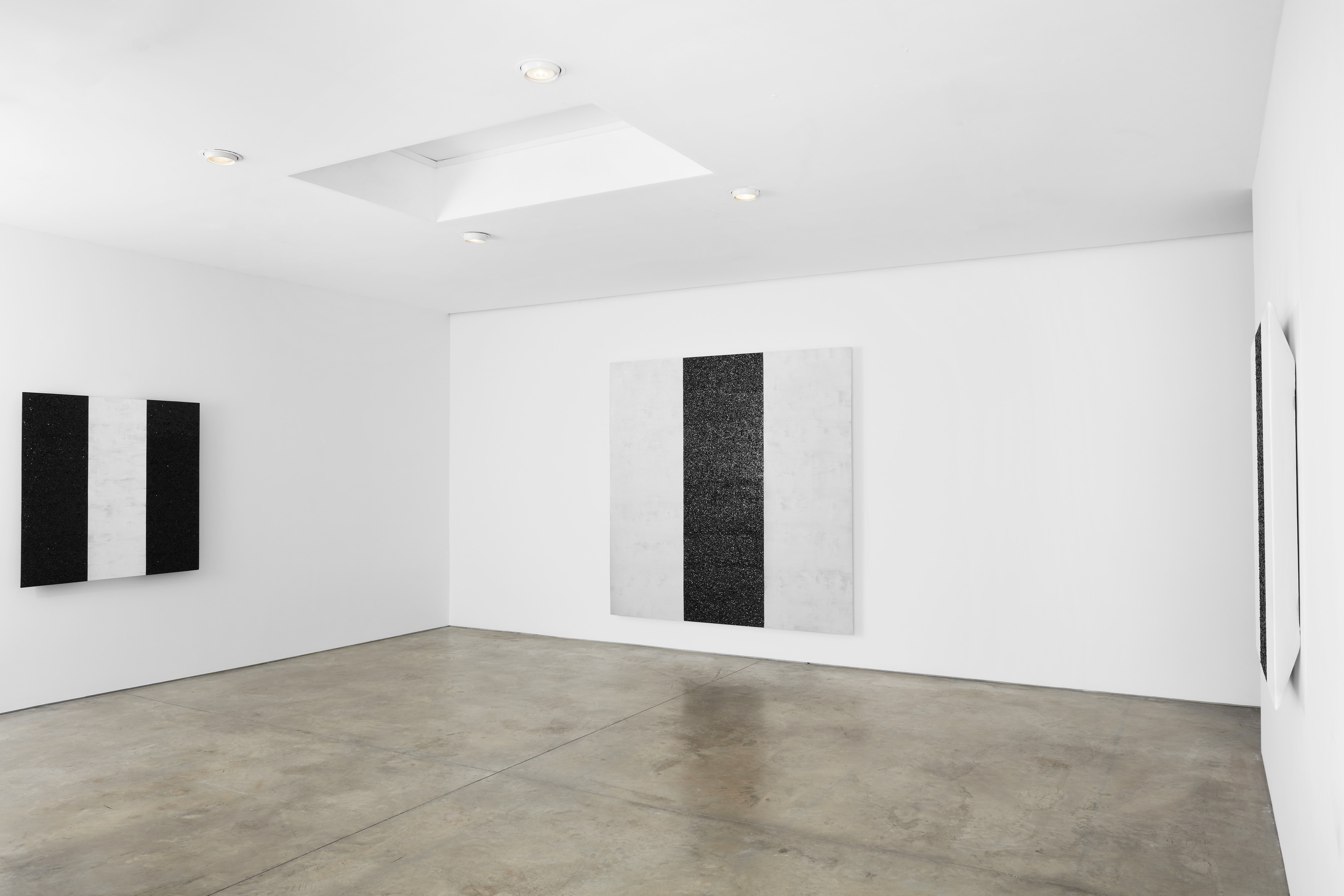 Installation view of Mary Corse at Lehmann Maupin New York