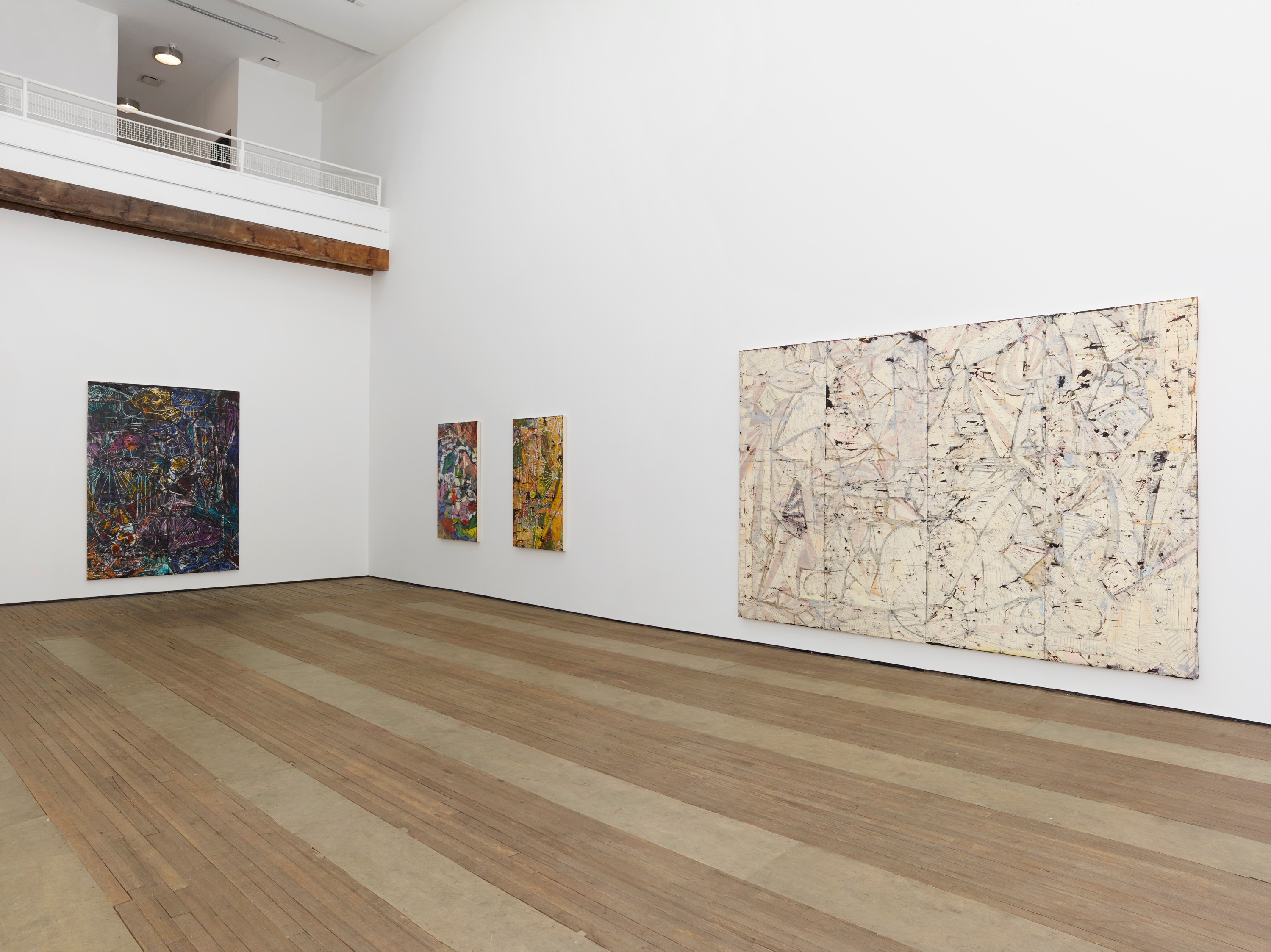 Installation view of New Paintings at Lehmann Maupin New York
