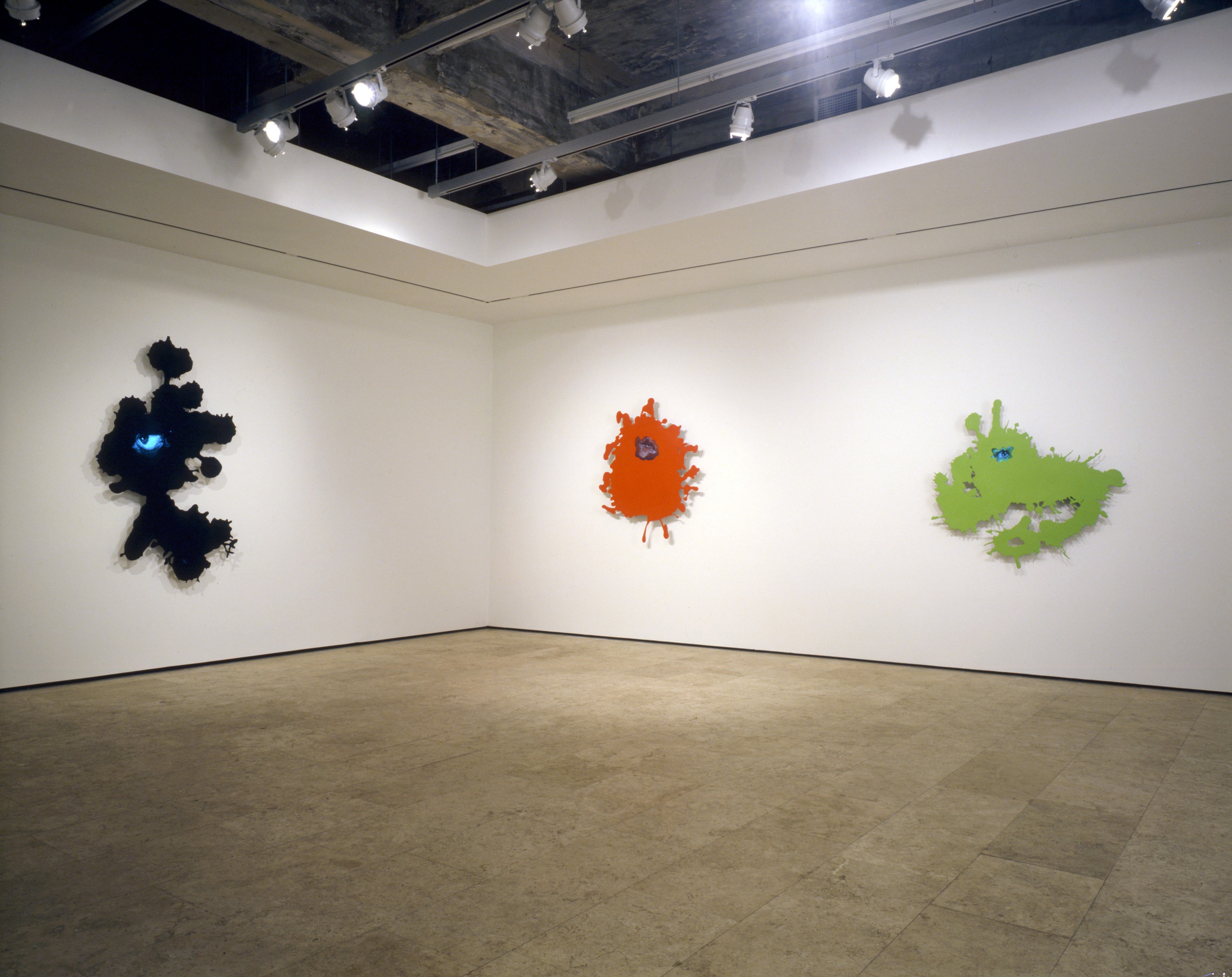 Installation view of Ooze at Lehmann Maupin New York