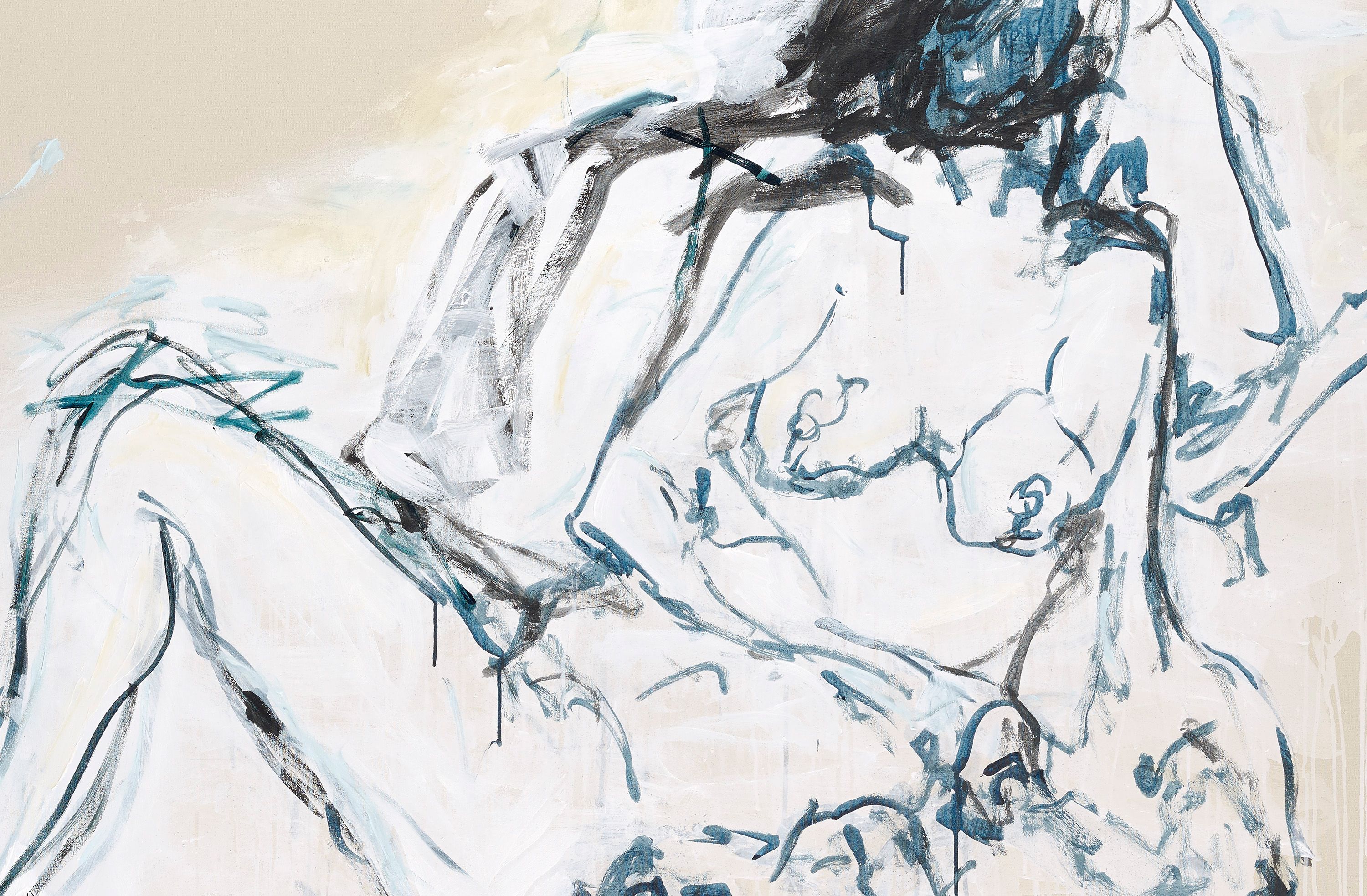 Detail of painting by Tracey Emin