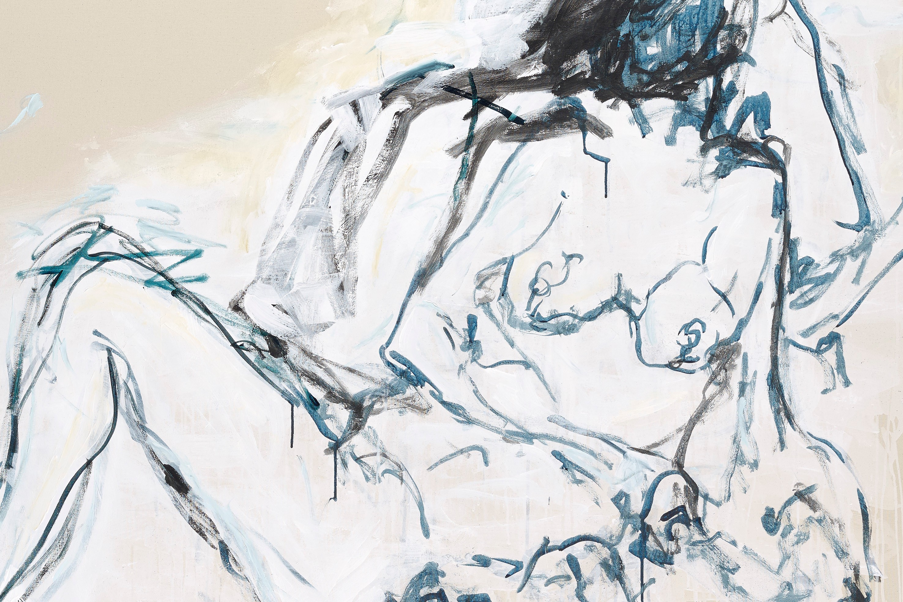 Detail of painting by Tracey Emin