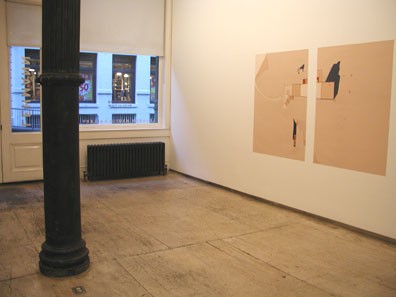 Installation view of Off the Grid at Lehmann Maupin New York