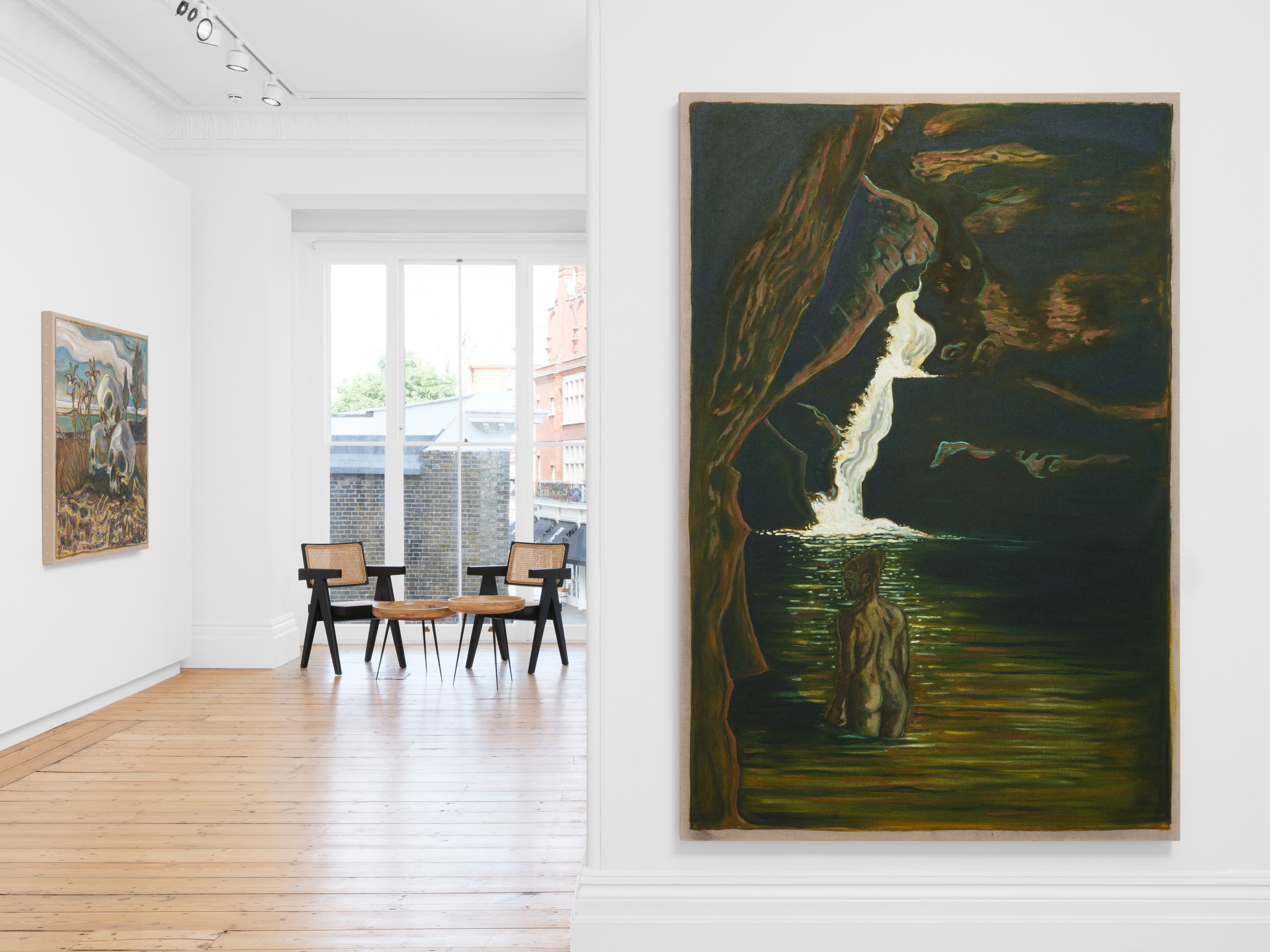 Installation view of Billy Childish at Lehmann Maupin London