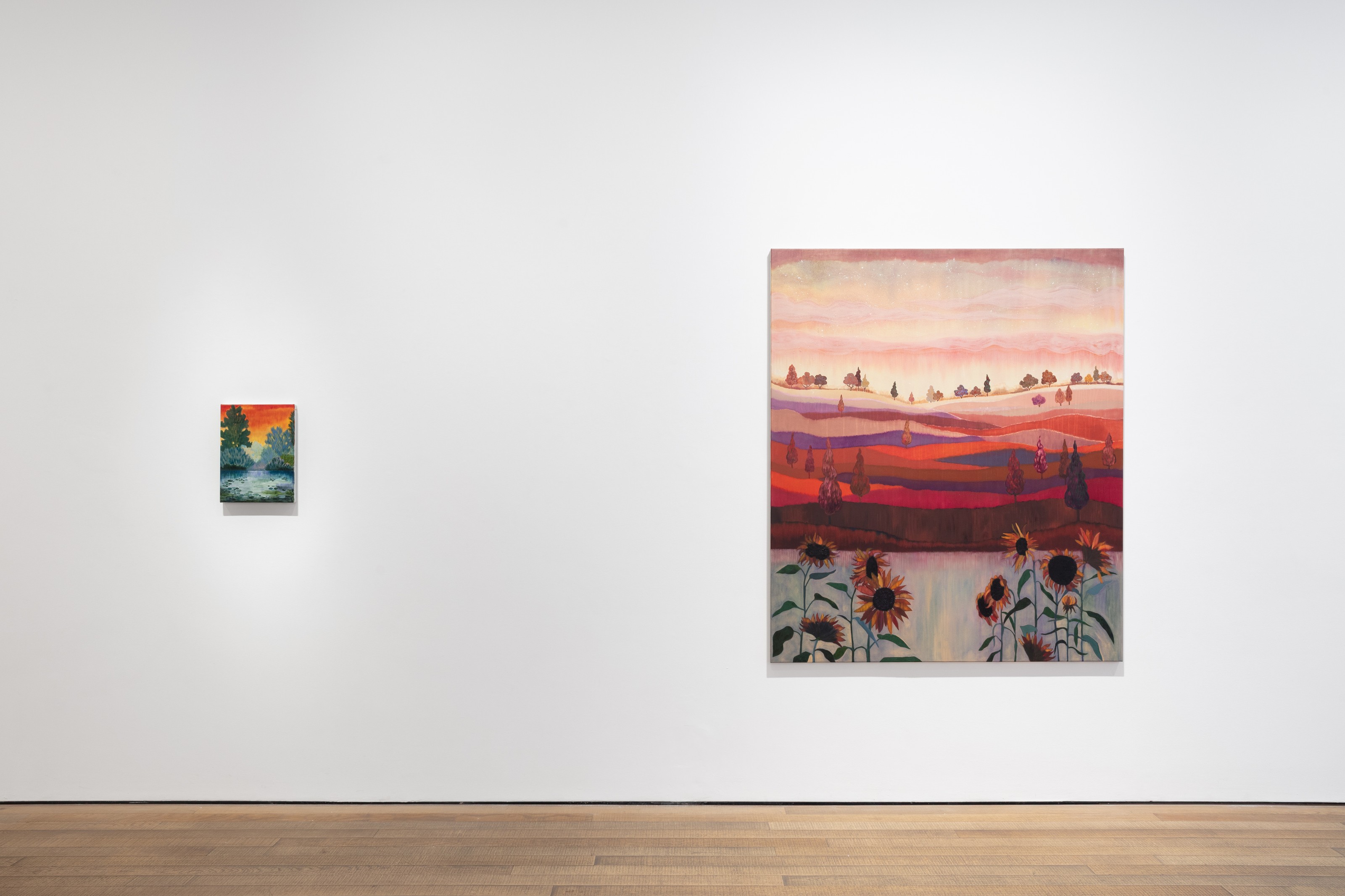 Installation view of Freya Douglas-Morris at Lehmann Maupin London
