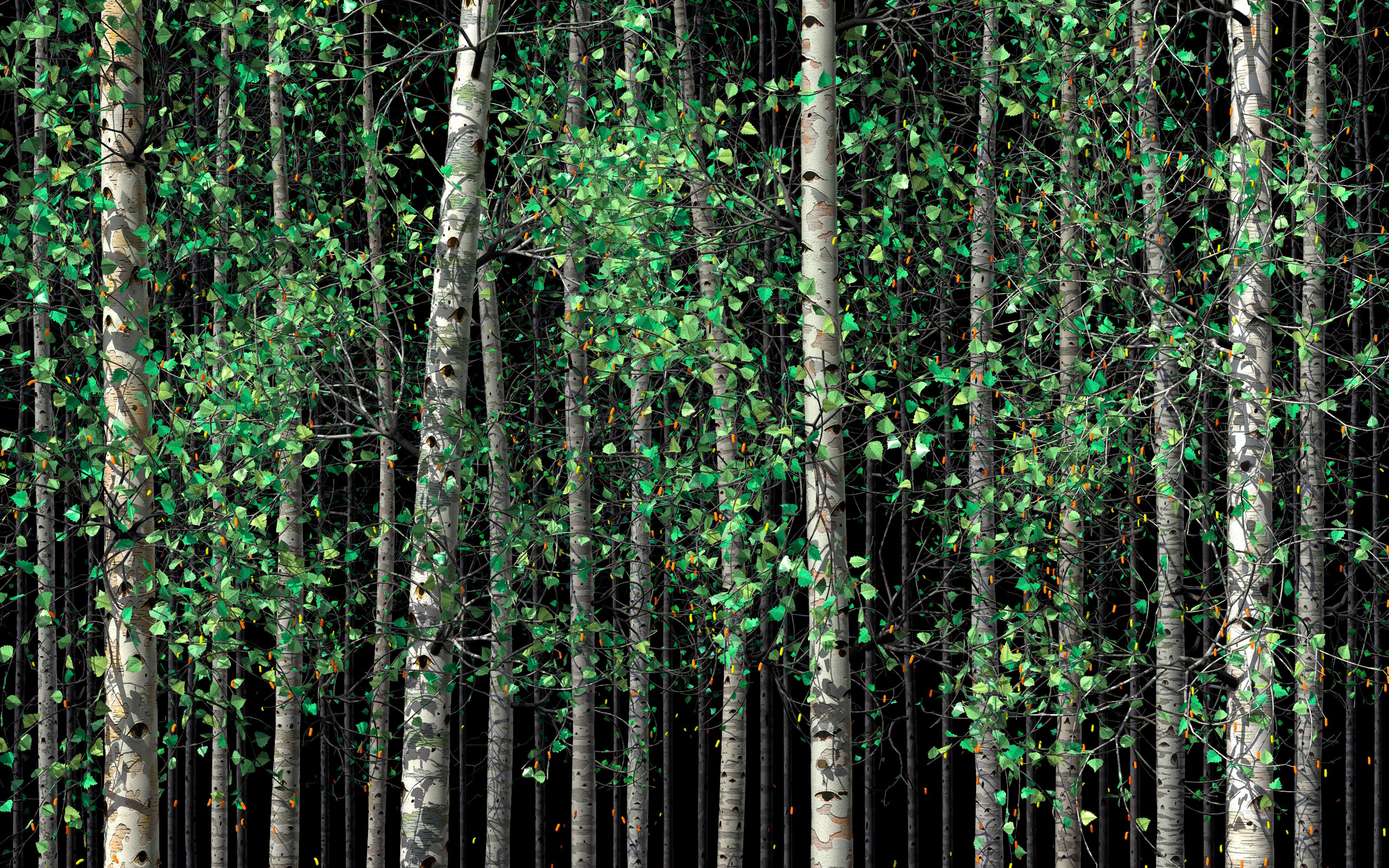 Detail of video Installation by Jennifer Steinkamp