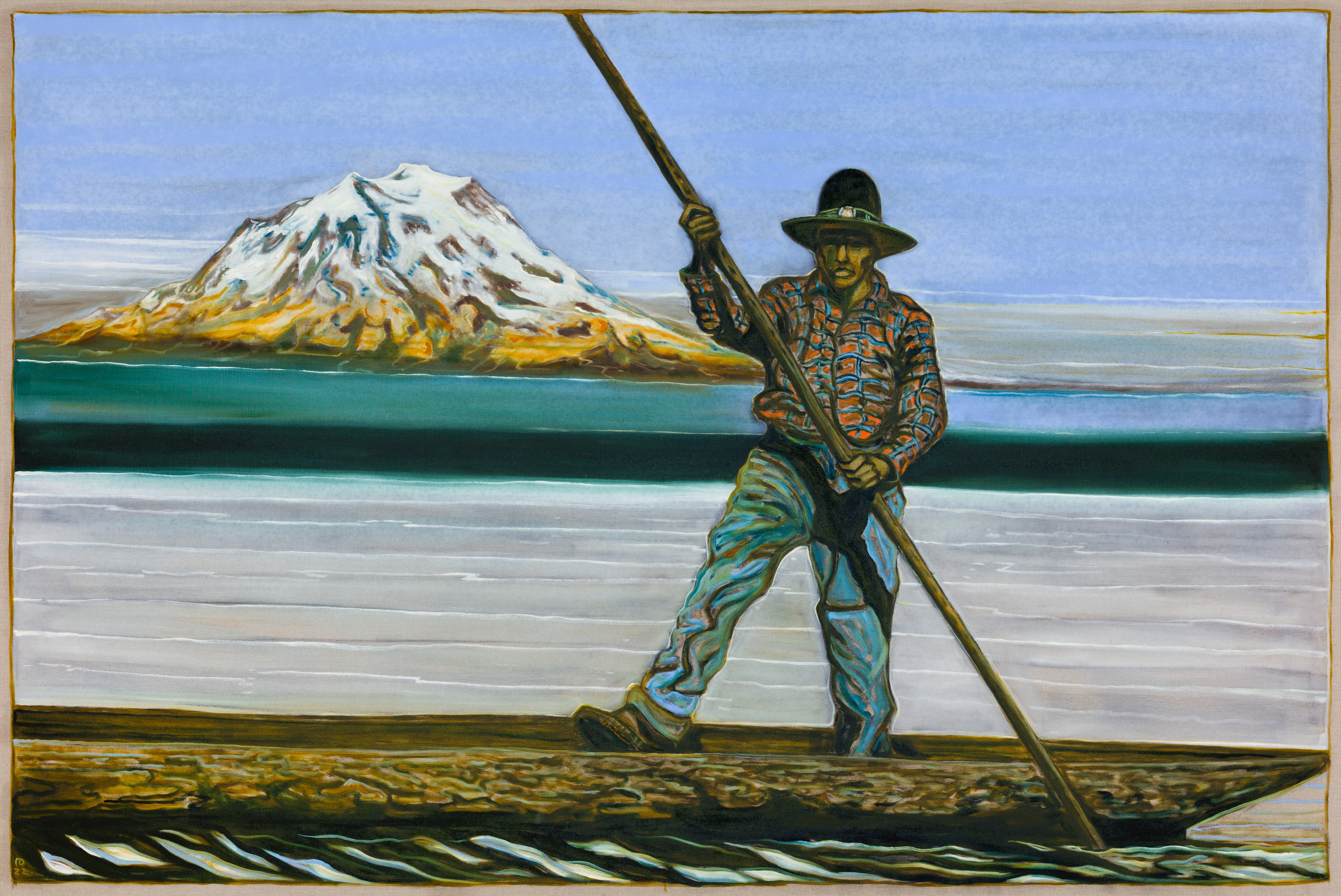 Detail of painting by Billy Childish