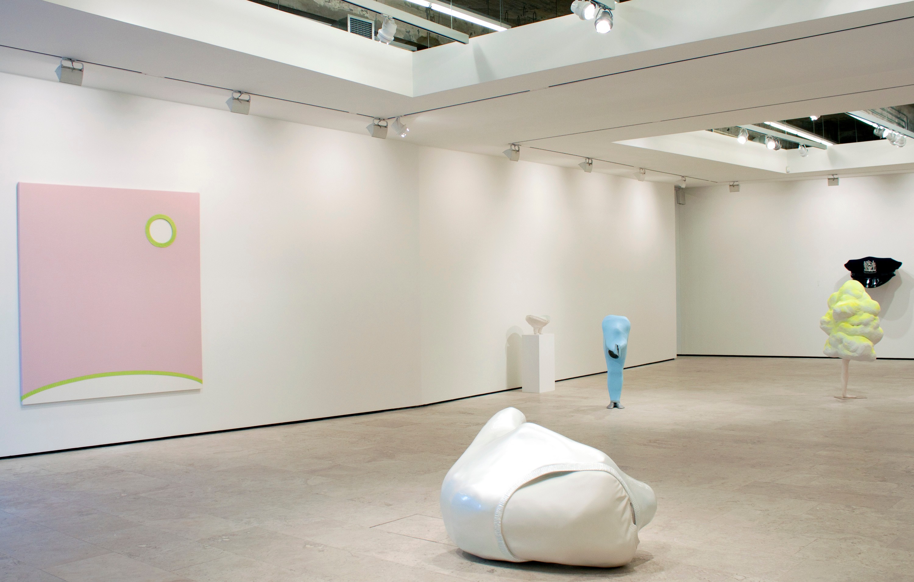 Installation view of gulp at Lehmann Maupin New York