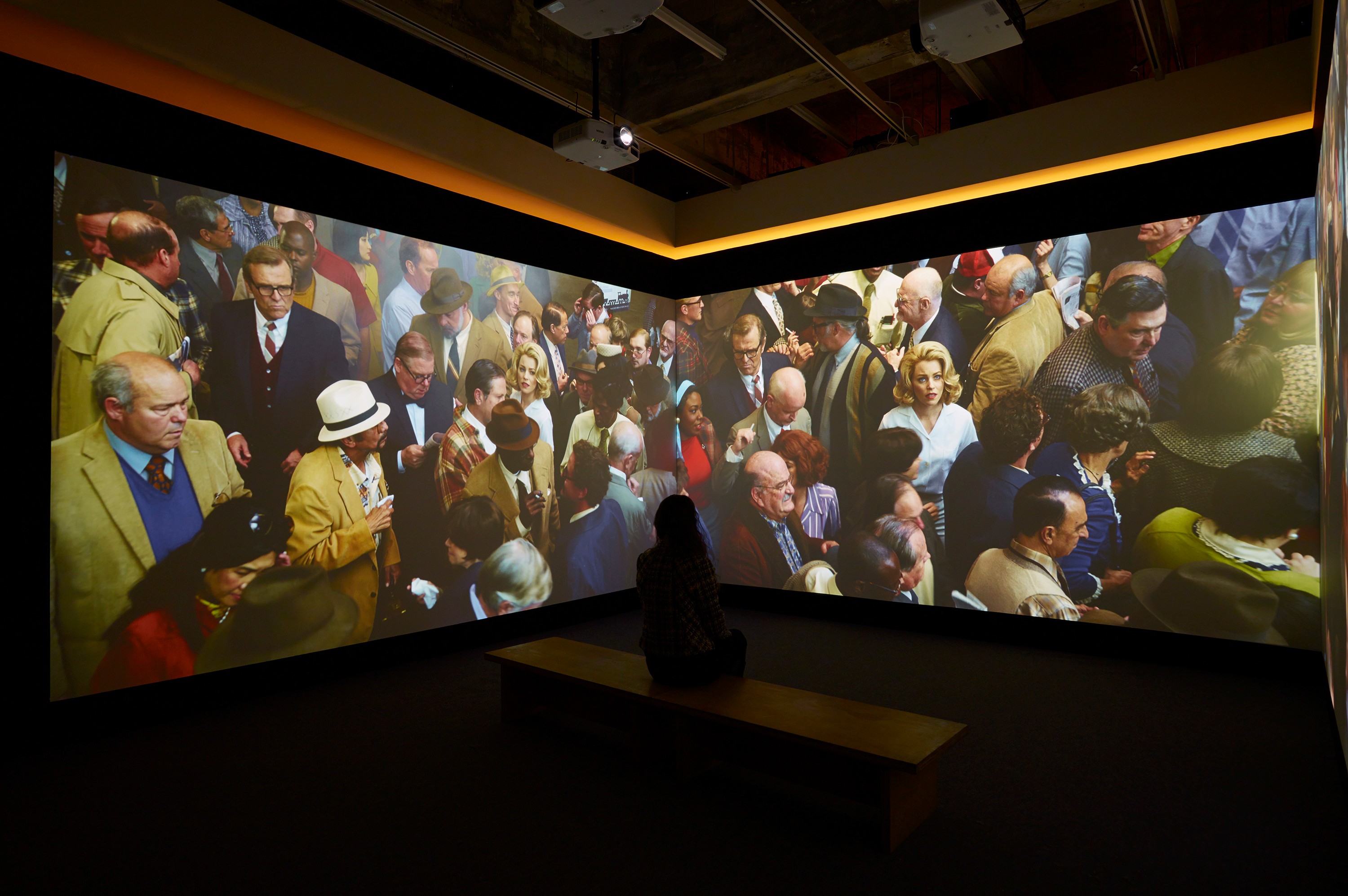 Installation view of Face in the Crowd at Lehmann Maupin New York