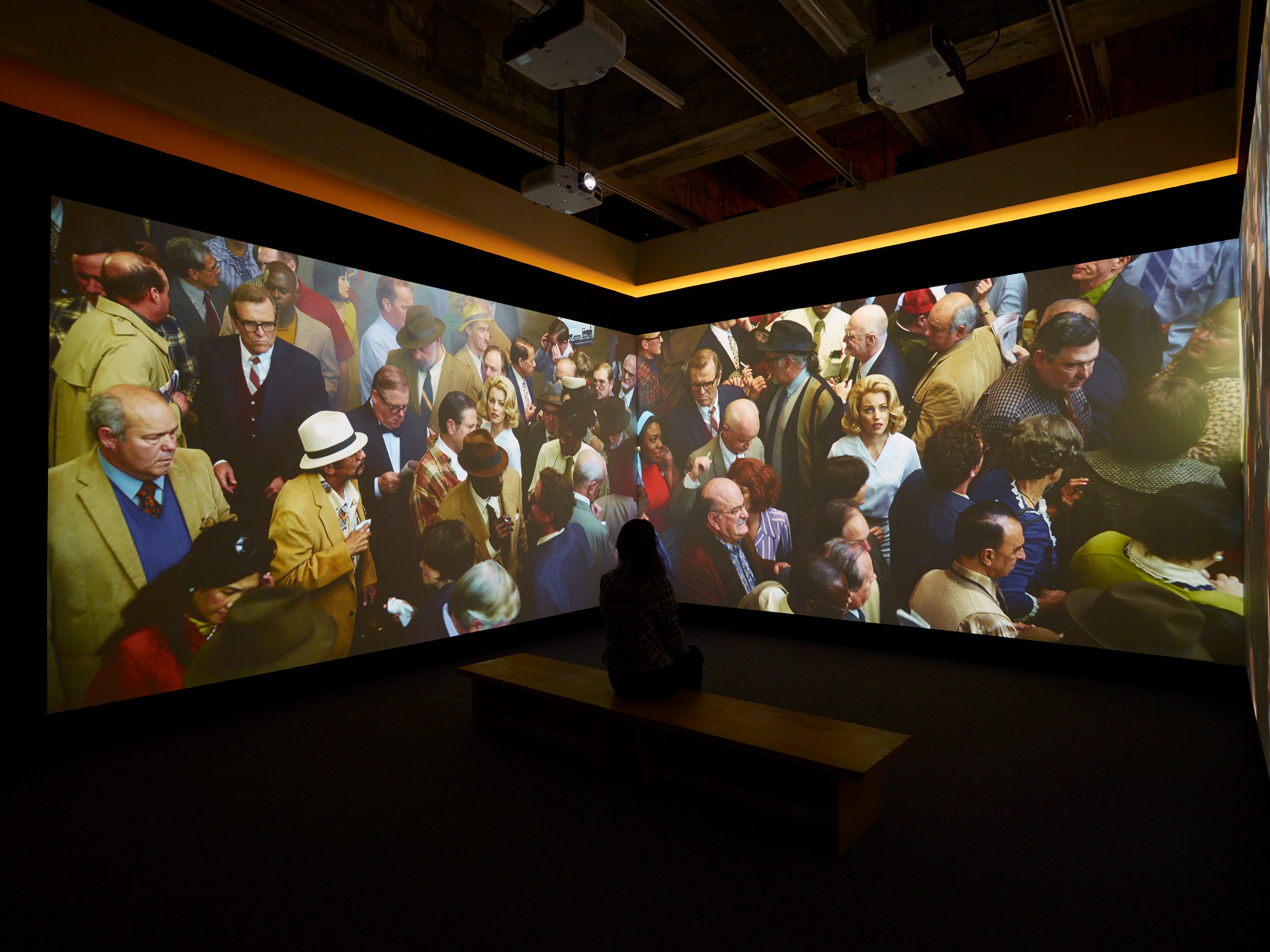Installation view of Face in the Crowd at Lehmann Maupin New York