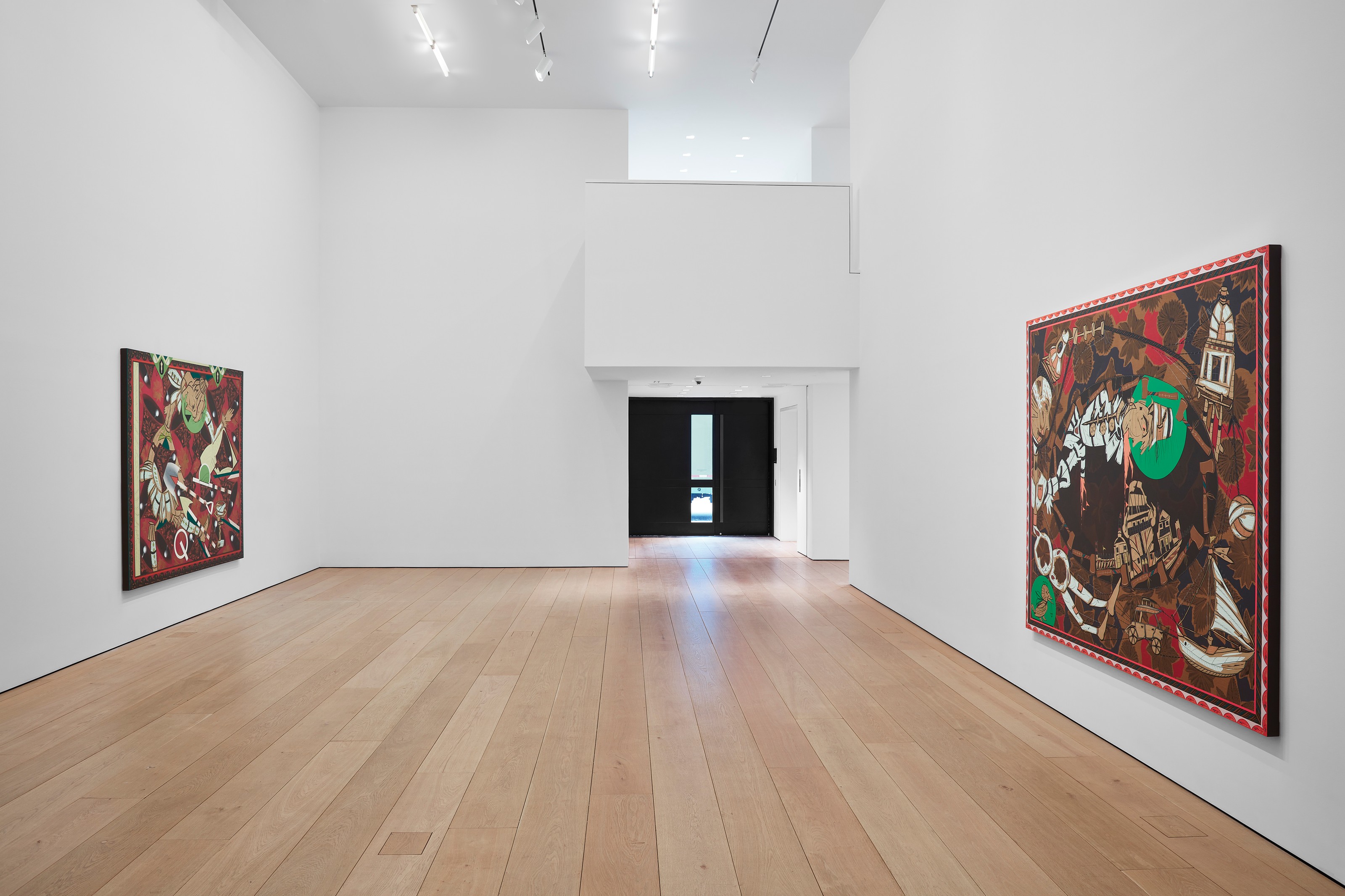 Installation view of Found Buried at Lehmann Maupin New York