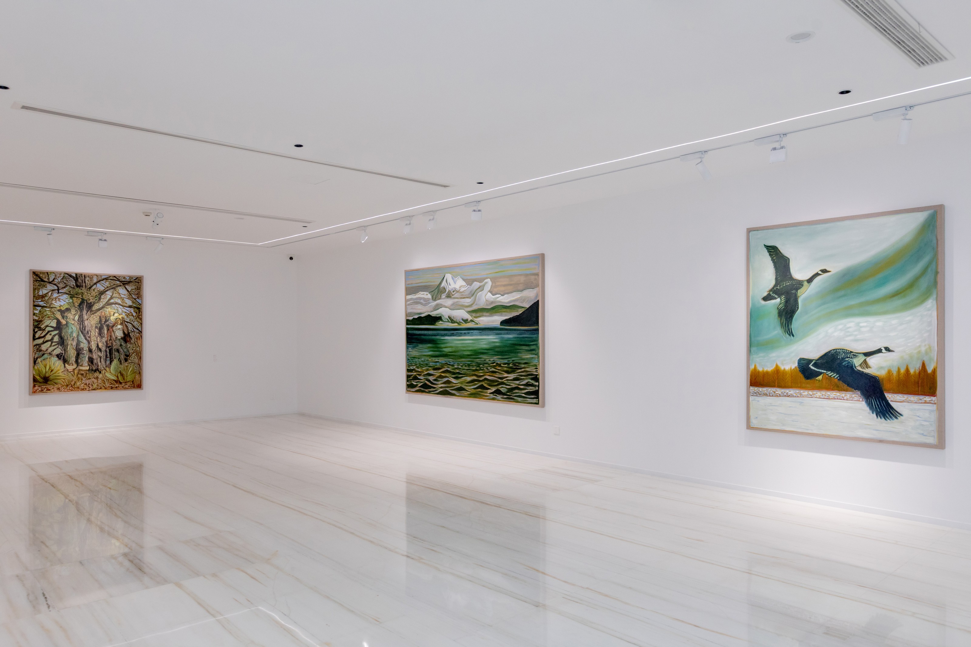 Installation view of the becoming unbecoming at Yi Space