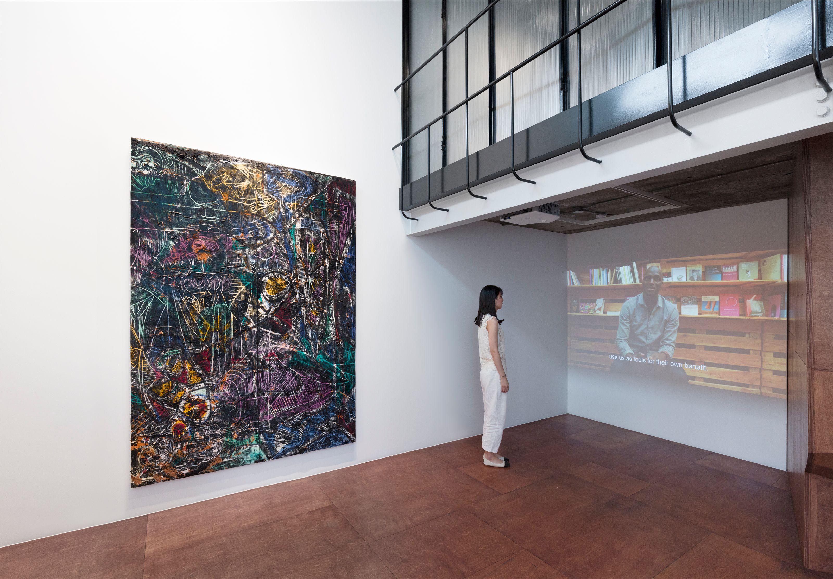 Installation view of Kader Attia, Nicholas Hlobo, Angel Otero at Lehmann Maupin Seoul