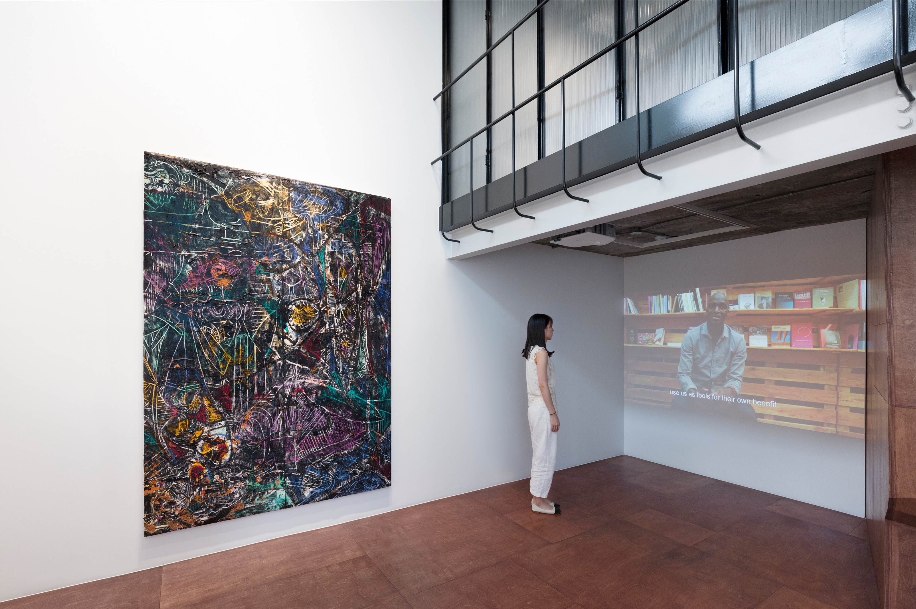 Installation view of Kader Attia, Nicholas Hlobo, Angel Otero at Lehmann Maupin Seoul