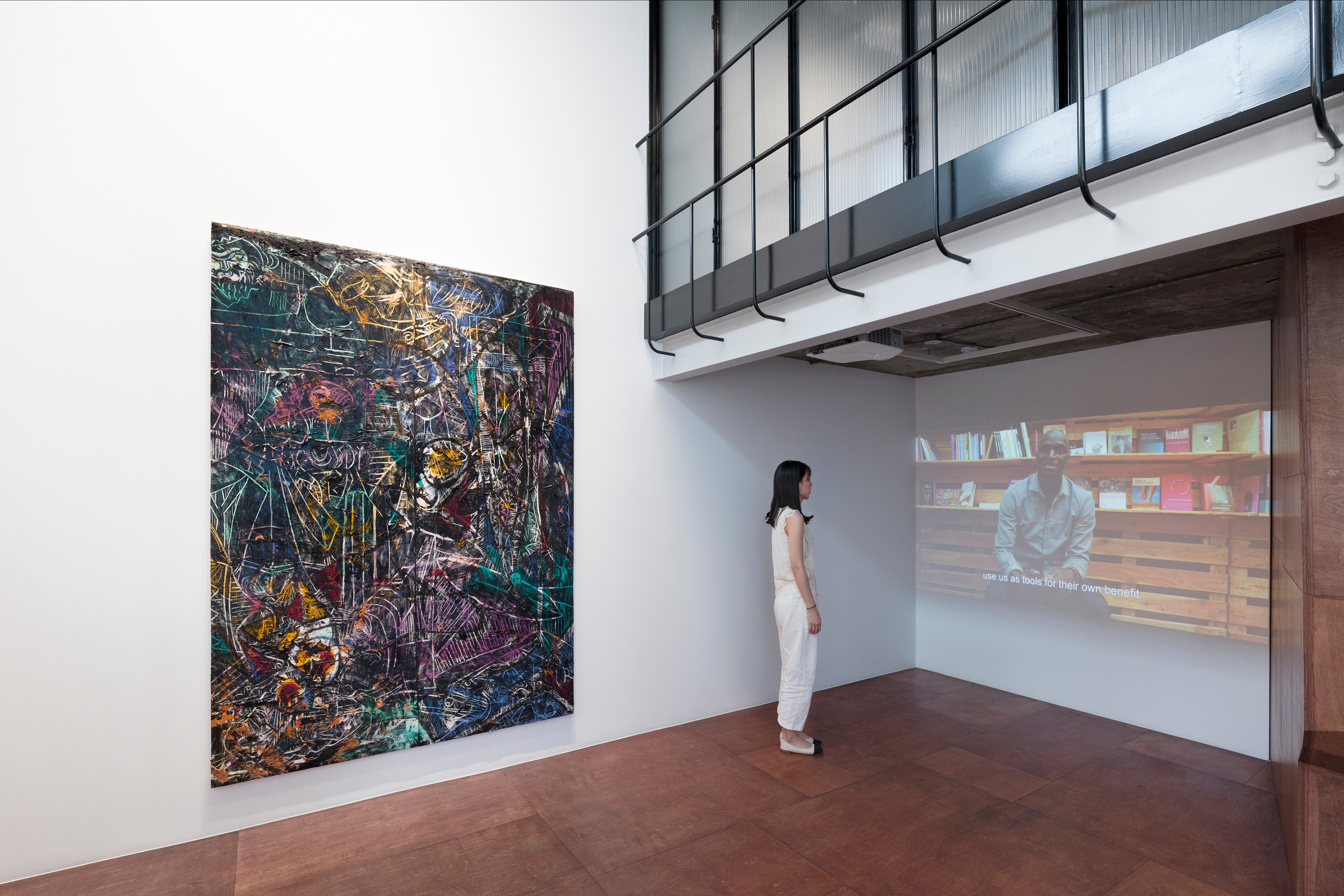 Installation view of Kader Attia, Nicholas Hlobo, Angel Otero at Lehmann Maupin Seoul