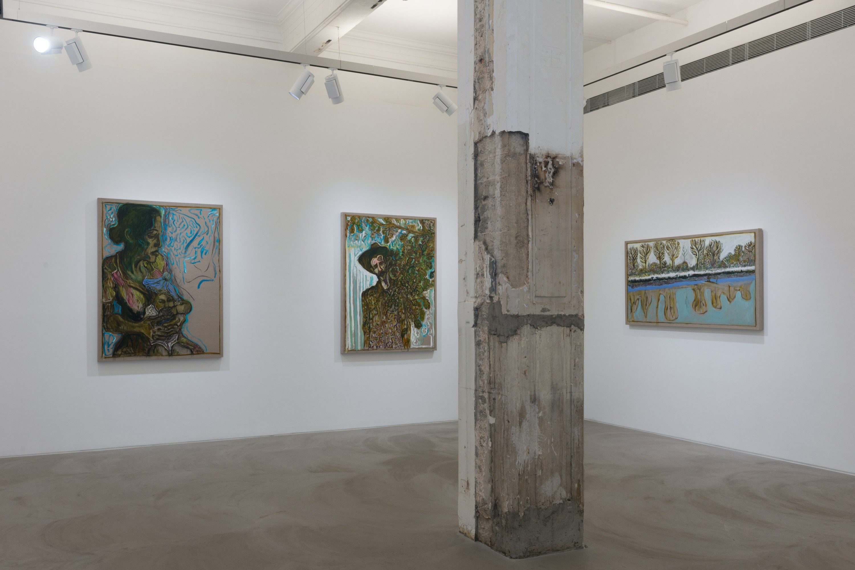 Installation view of edge of the forest at Lehmann Maupin Hong Kong
