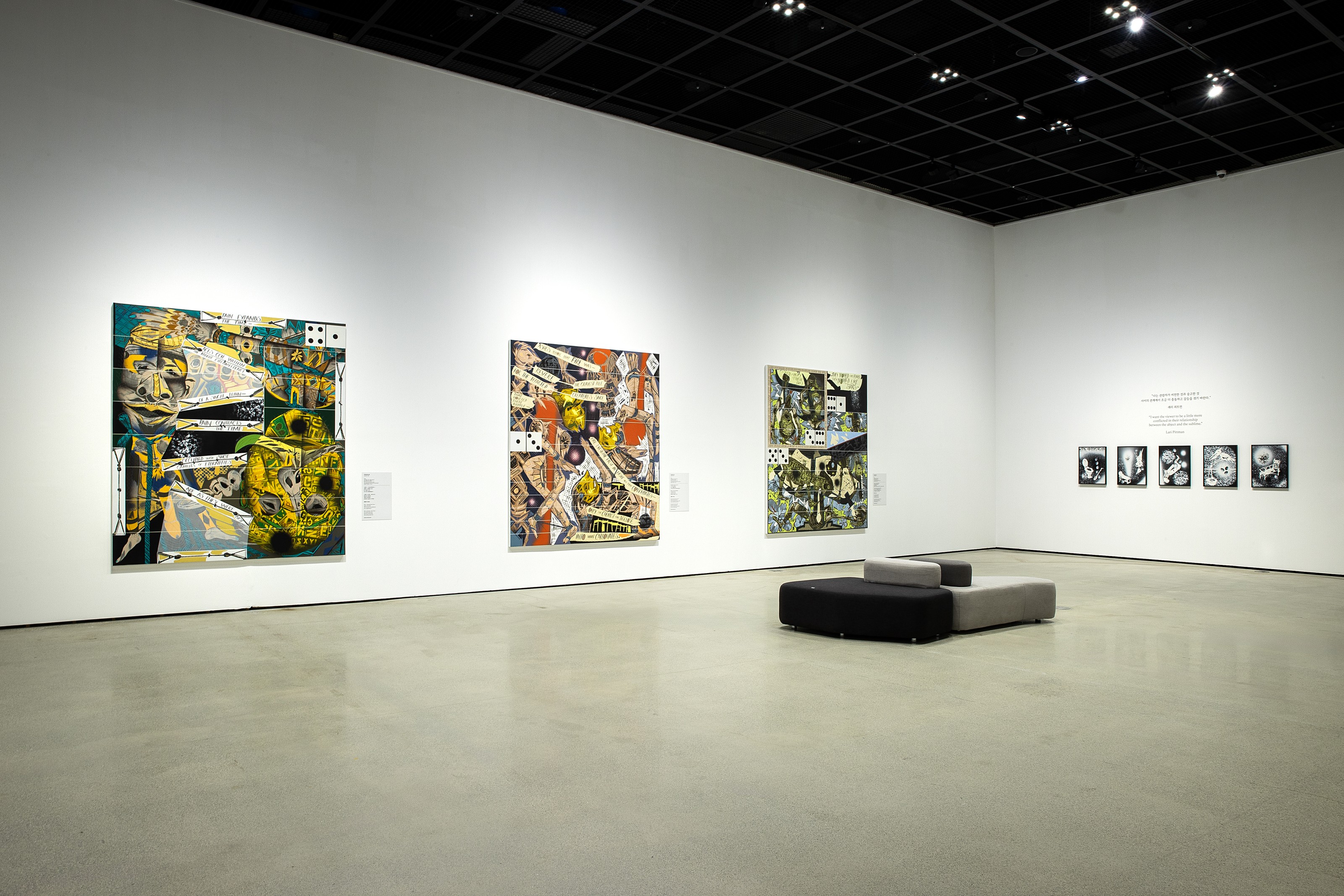 Installation view of Lari Pittman at Jeonnam Museum of Art