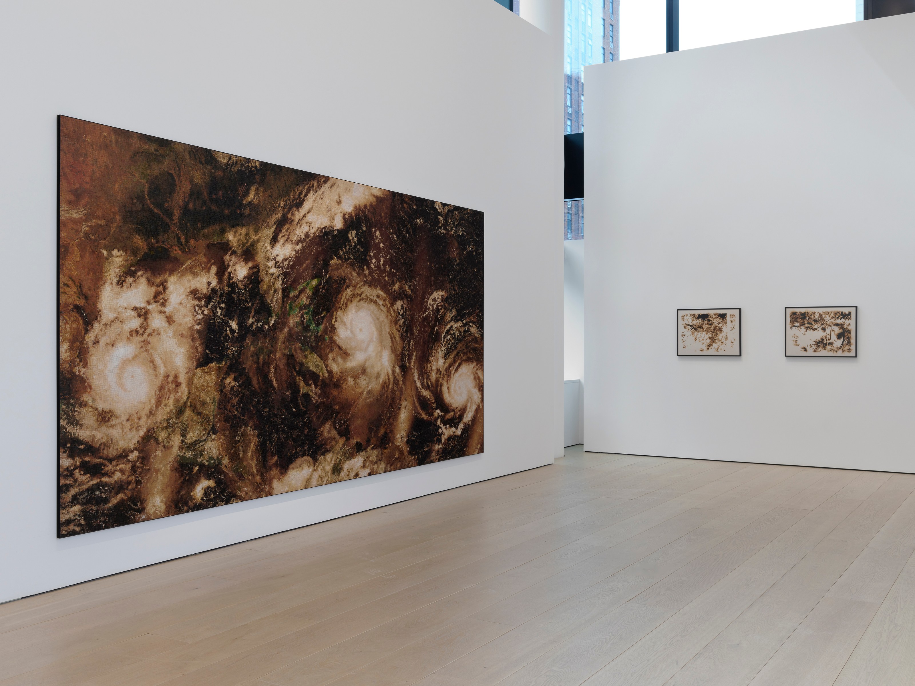 Installation view of Teresita Fernández at Lehmann Maupin New York