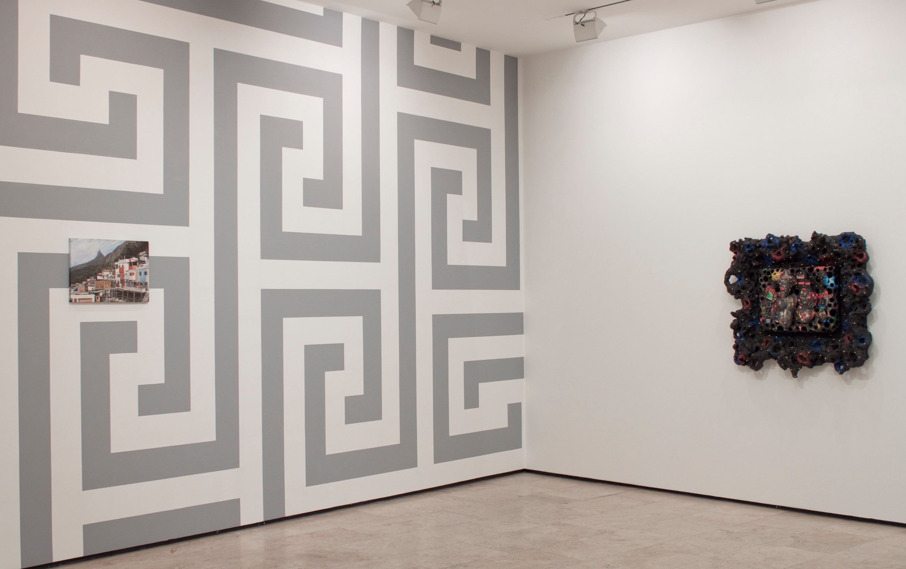 Installation view of Law of the Jungle at Lehmann Maupin New York