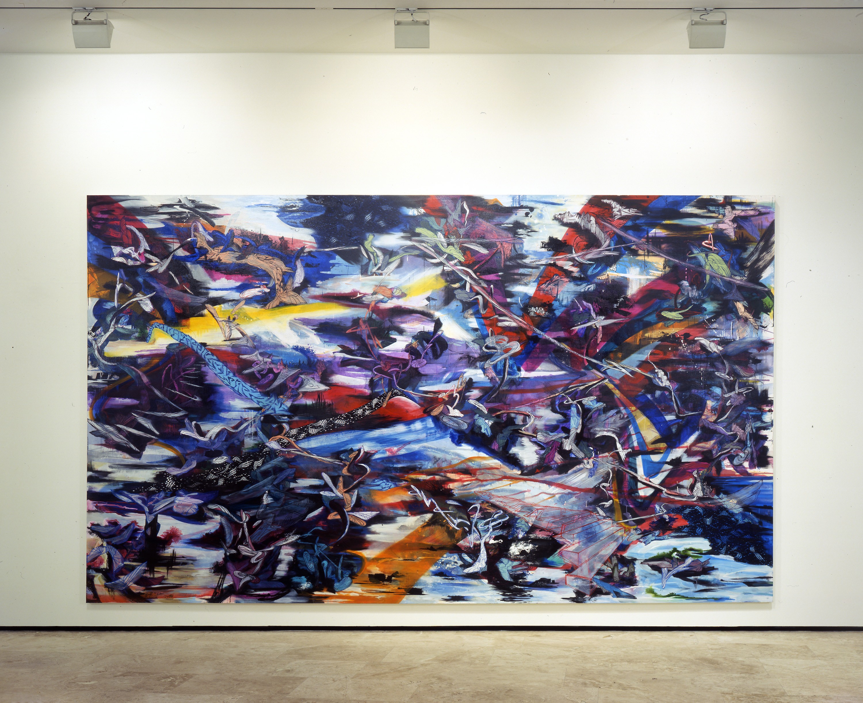 Installation view of Suling Wang at Lehmann Maupin New York