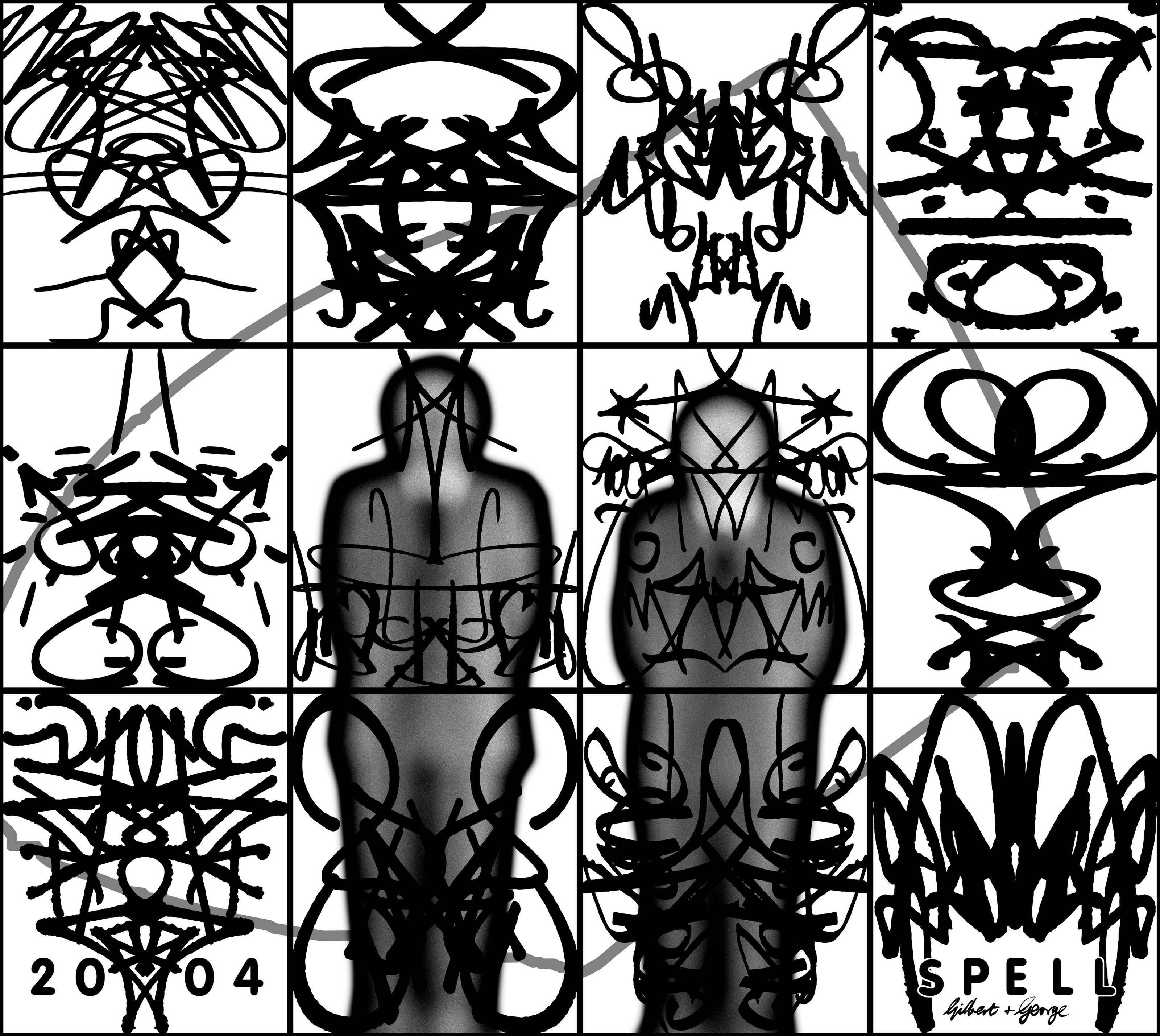 Wall work by Gilbert & George