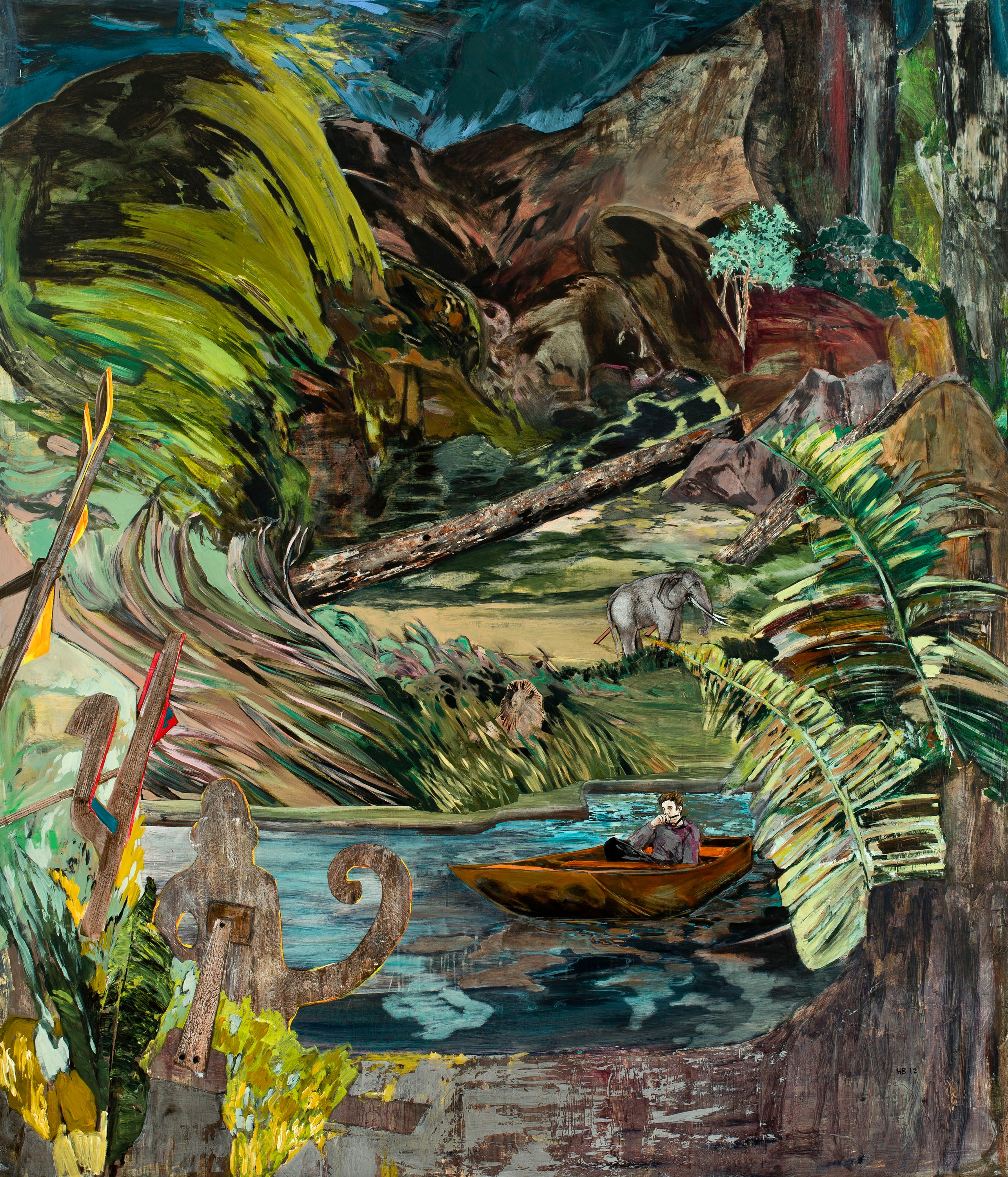 Painting by Hernan Bas